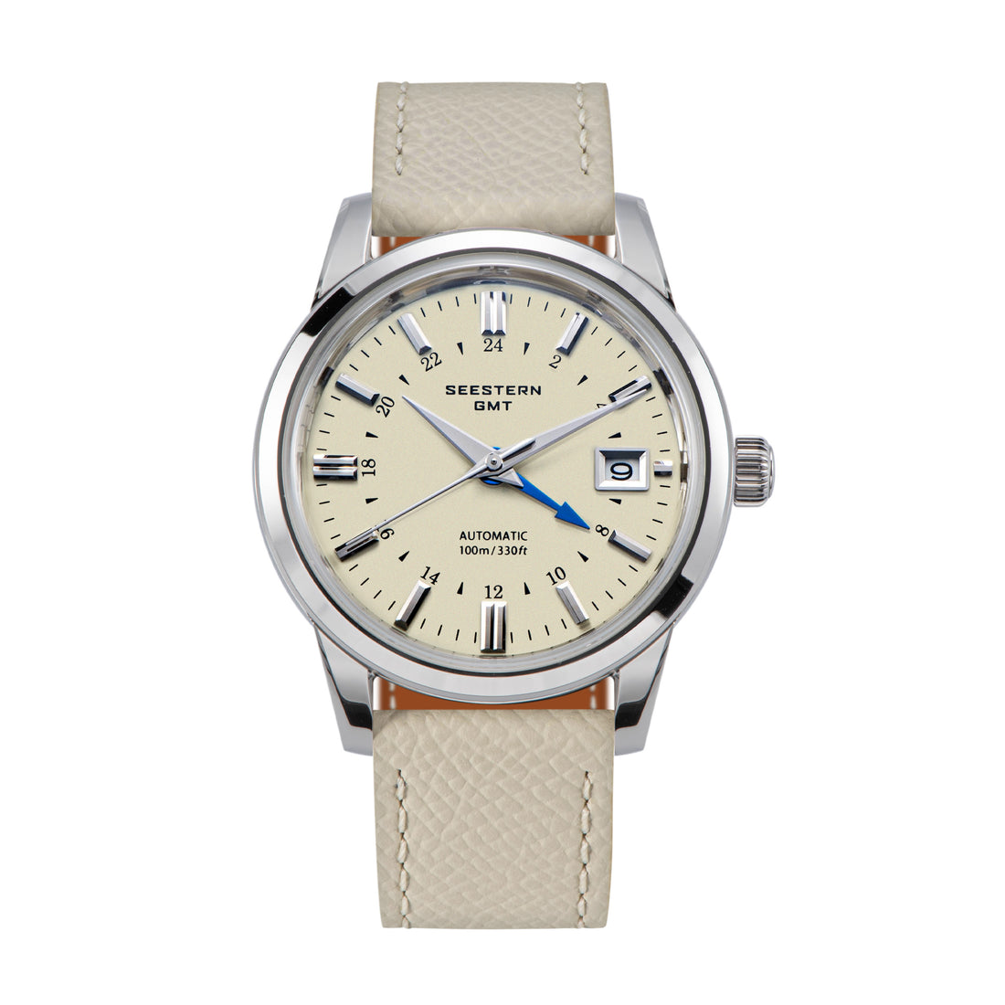 Seestern S446 GMT Watch Creamy Dial (Seiko NH34 GMT movement)