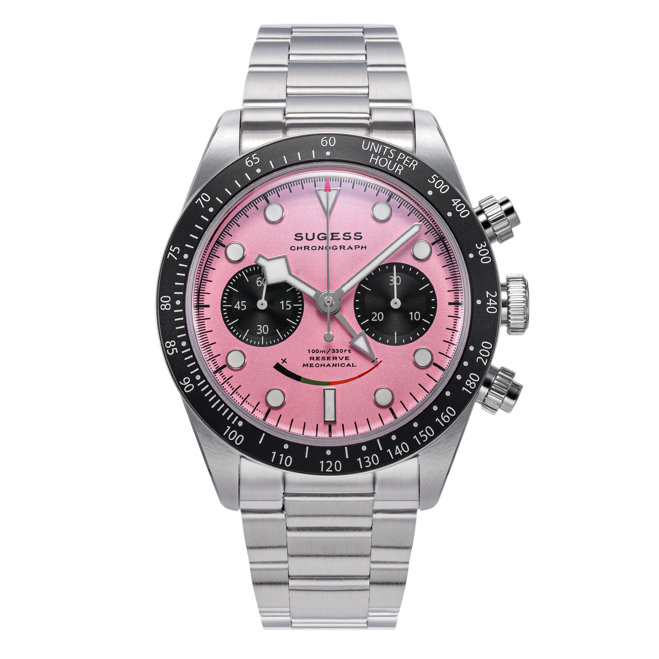 Chrono Heritage S475 Chronograph Power Reserve Smile Pink Panda Dial