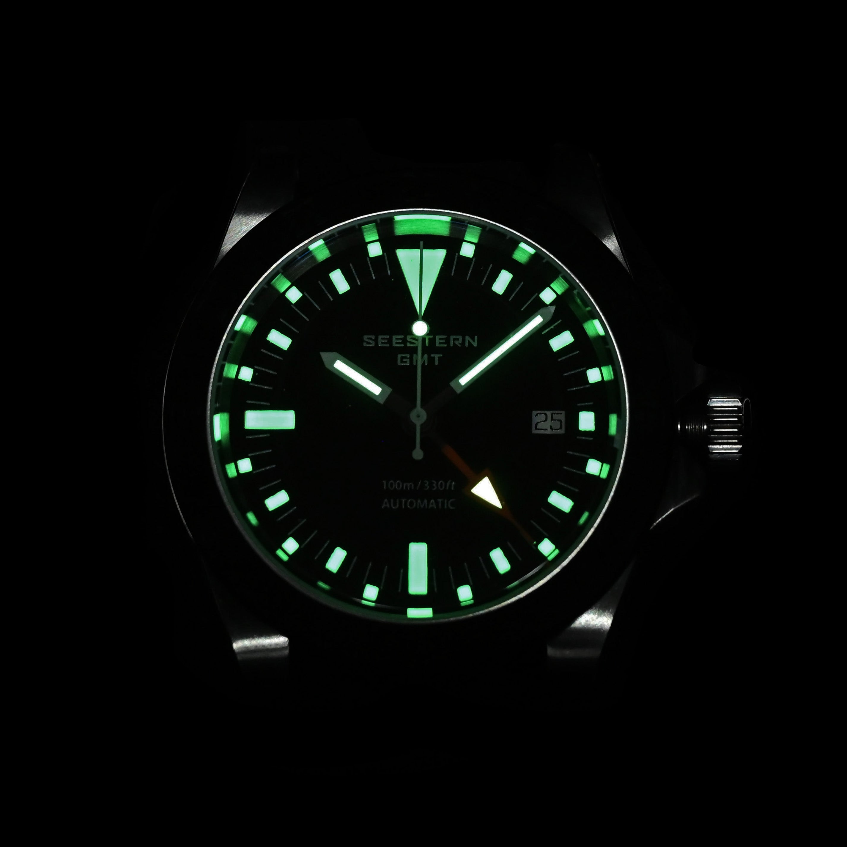 Seestern Heritage S436-2 BB Black Dial GMT Automatic