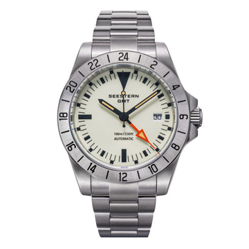 Seestern Heritage S436-2 BB White Dial GMT Automatic