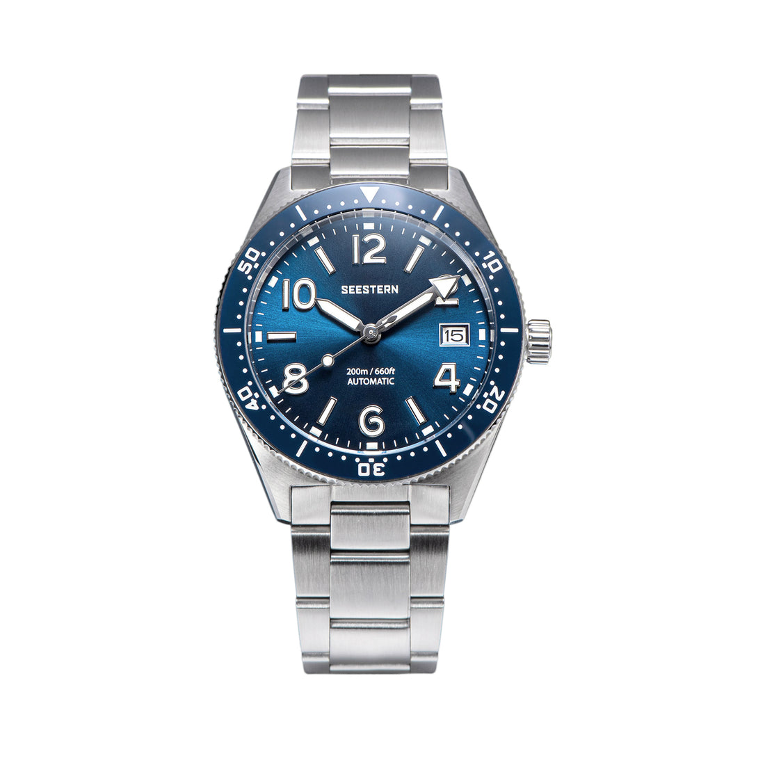 Seestern S434 Professional Diver Automatic 200m Water Resistant V2 (Bigger Watch Crown, Engrave Case Back)