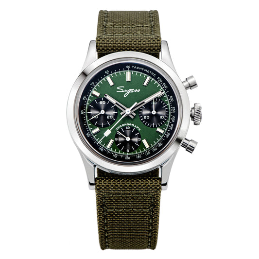 Chrono Heritage S411-1902 S411 Green Dial Swan Neck Regulator (Limited Edition)