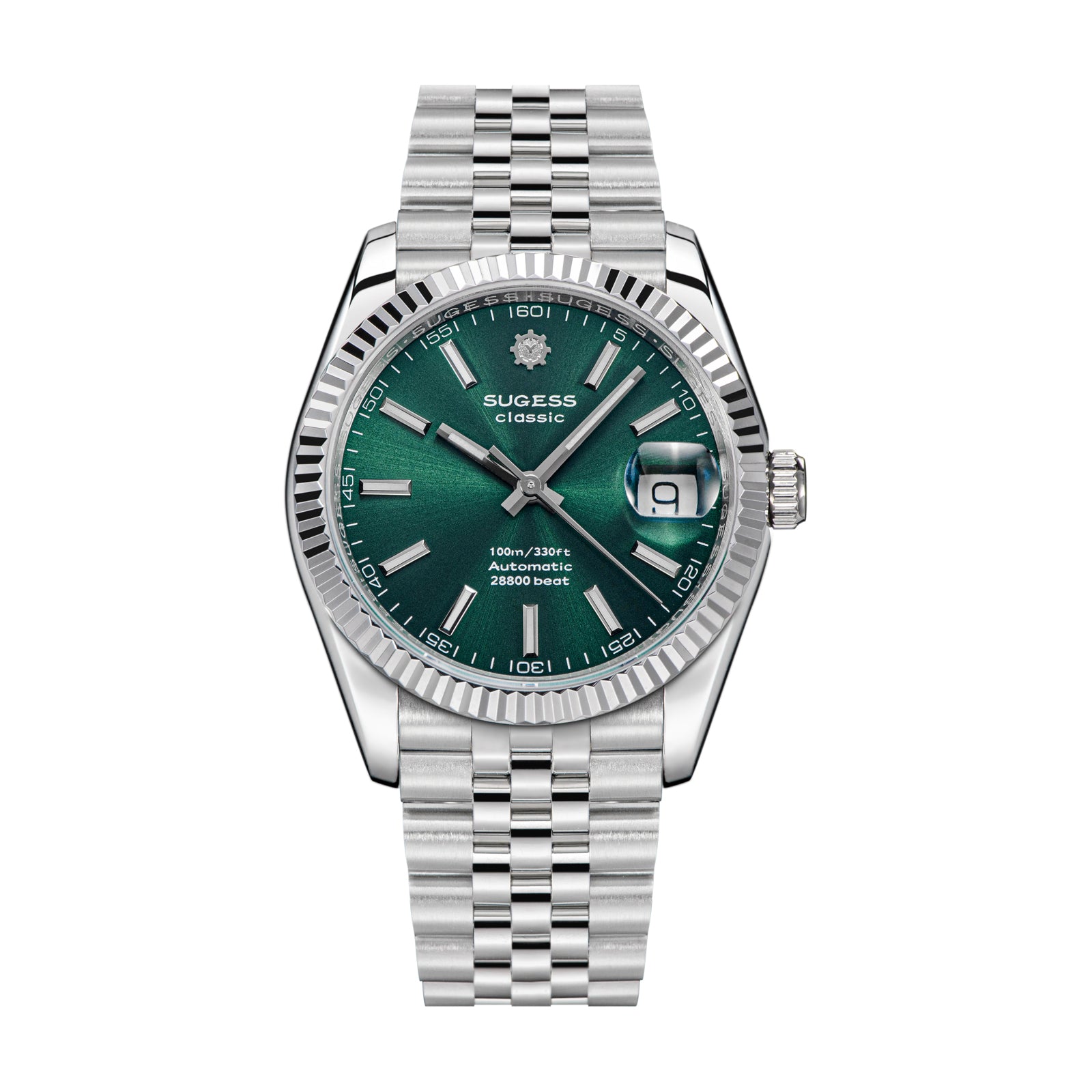 Automatic Classic S447 36mm Green Dial Fluted Bezel Jubilee Bracelet ST2130