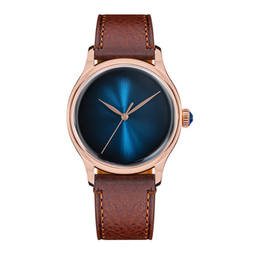 Heritage S455 Blue Dial Rose Gold Automatic