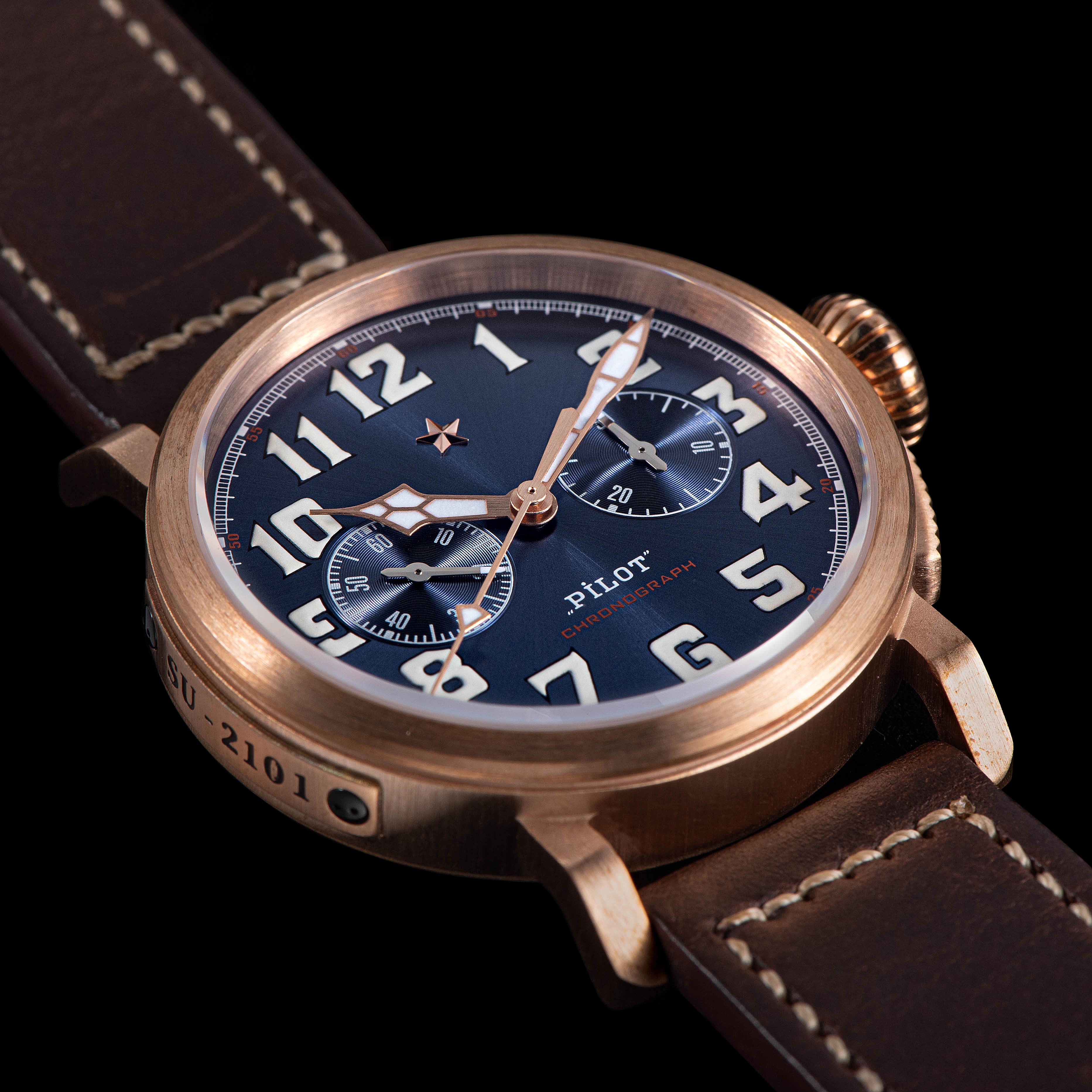 Sugess Pilot Master Genuine Germany CuSn8 Bronze Watch ST1901