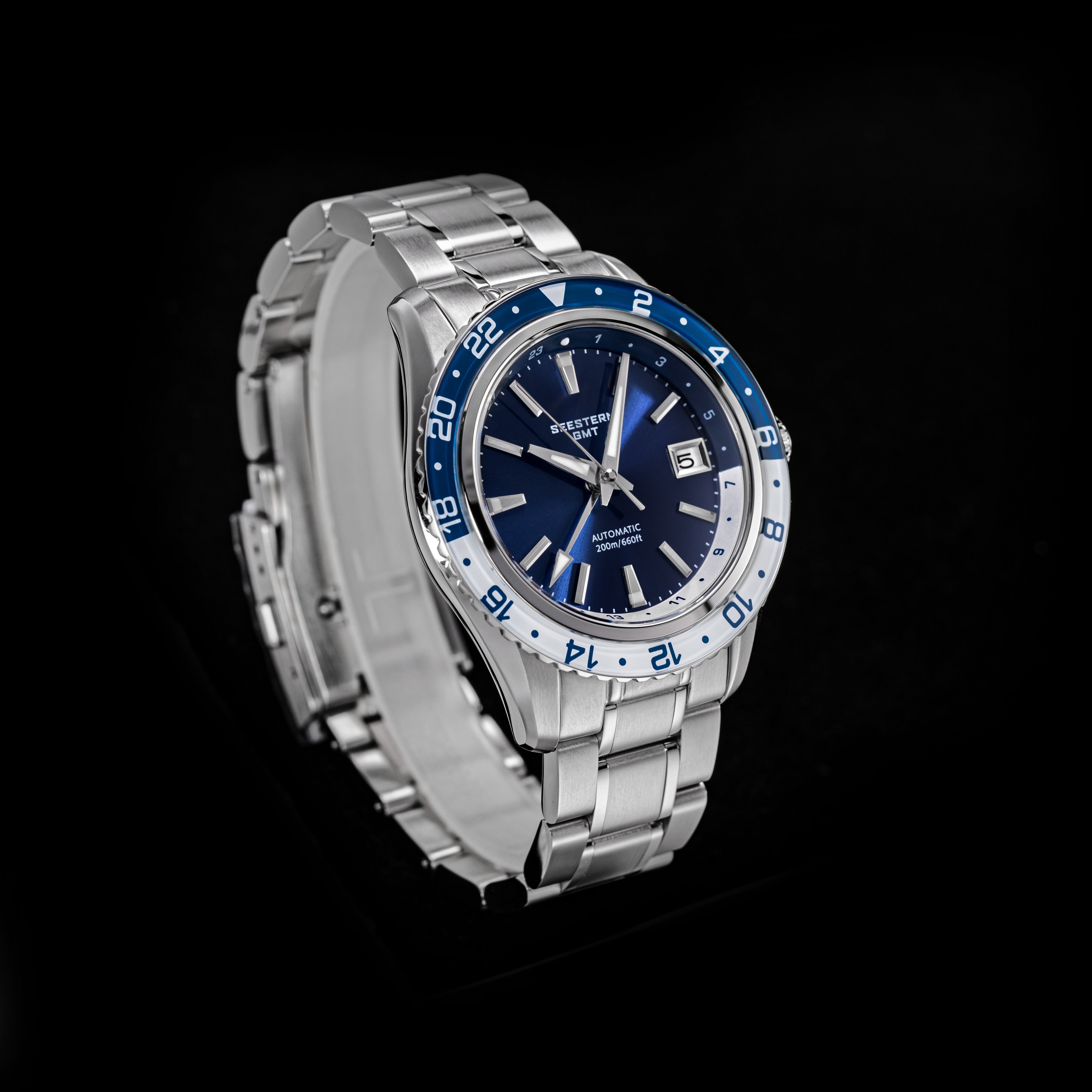 Seestern S456 GMT Automatic Blue Dial Automatic