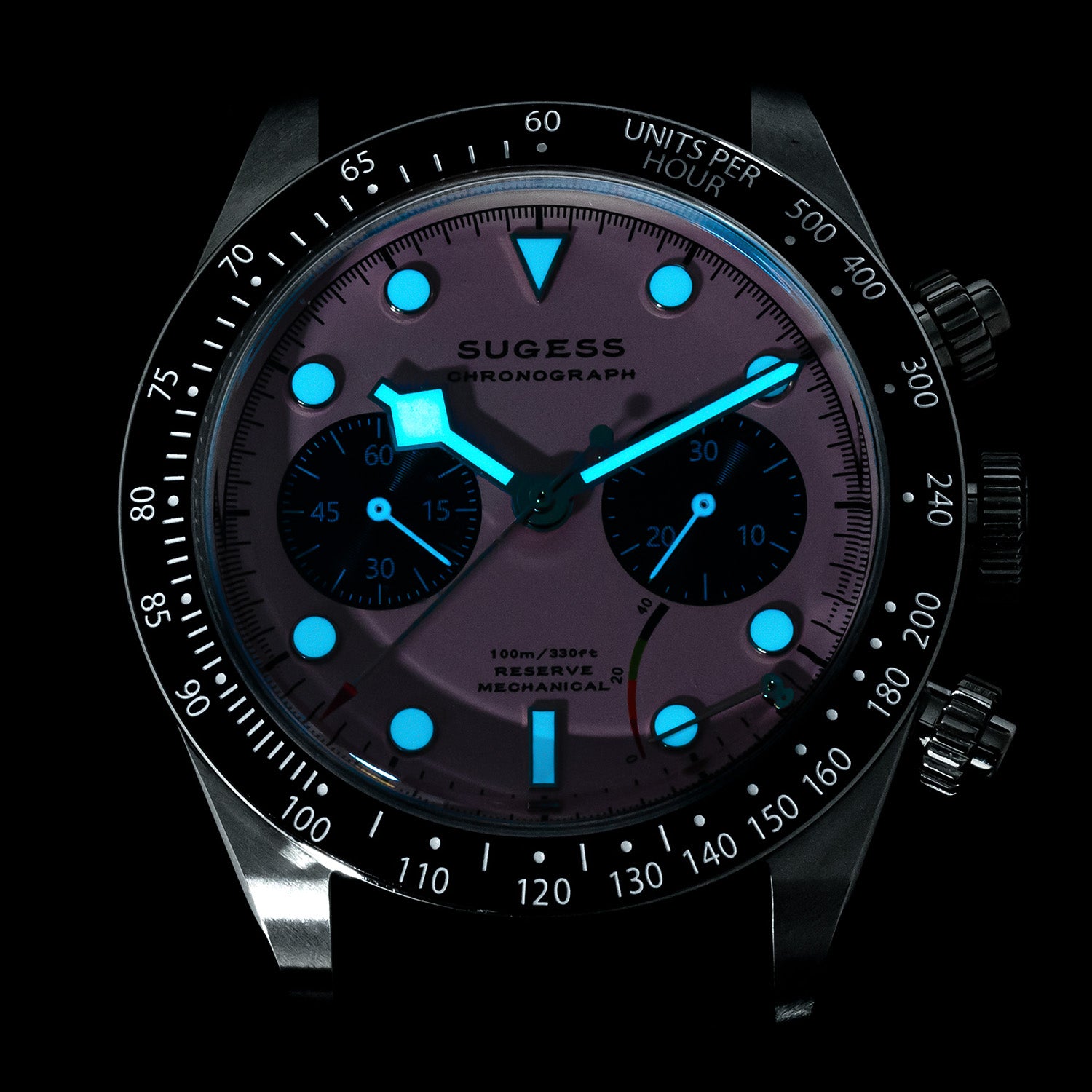 Chrono Heritage S457 Chronograph Power Reserve Light Blue