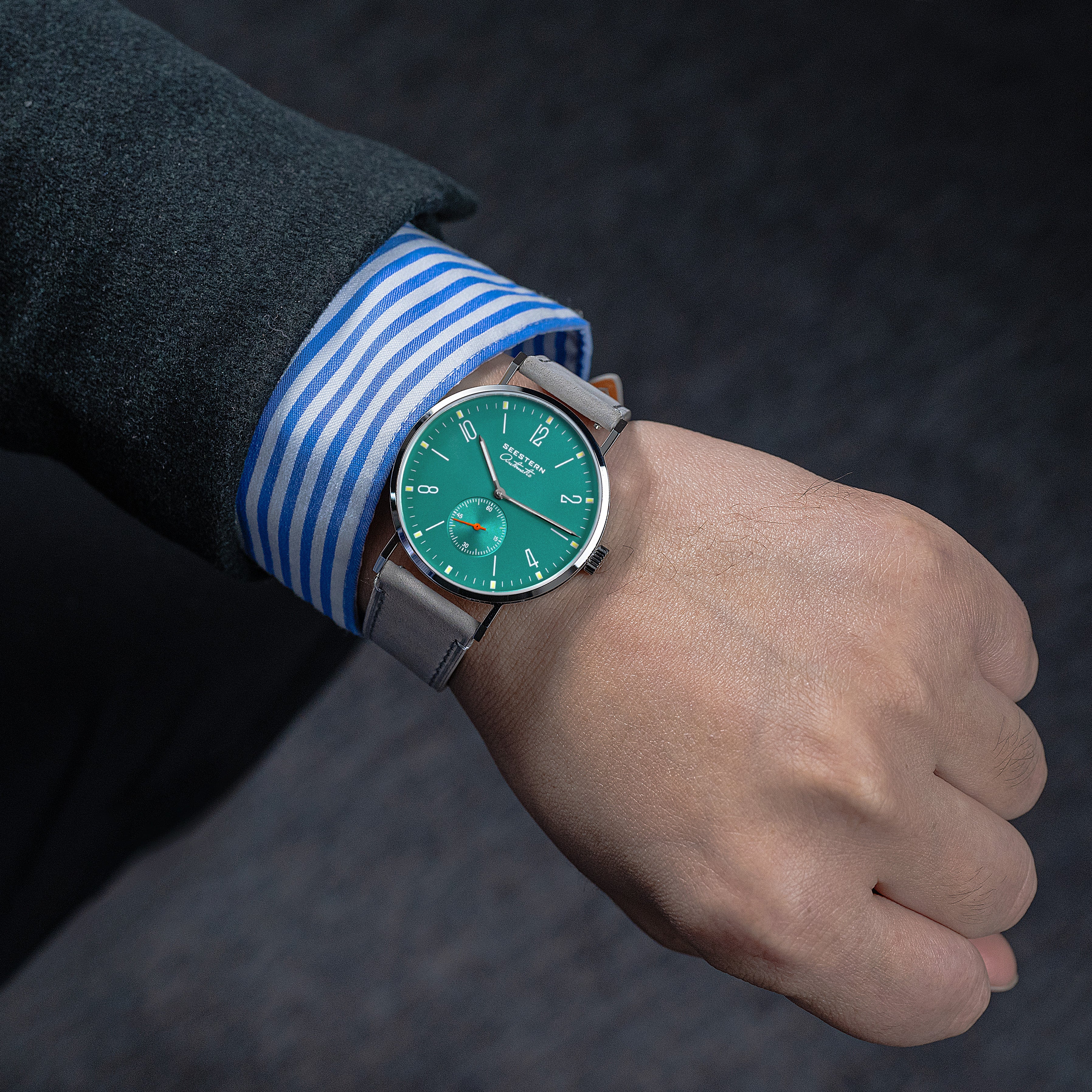 Seestern Automatic S382 38mm Green Dial Classic Automatic Watch