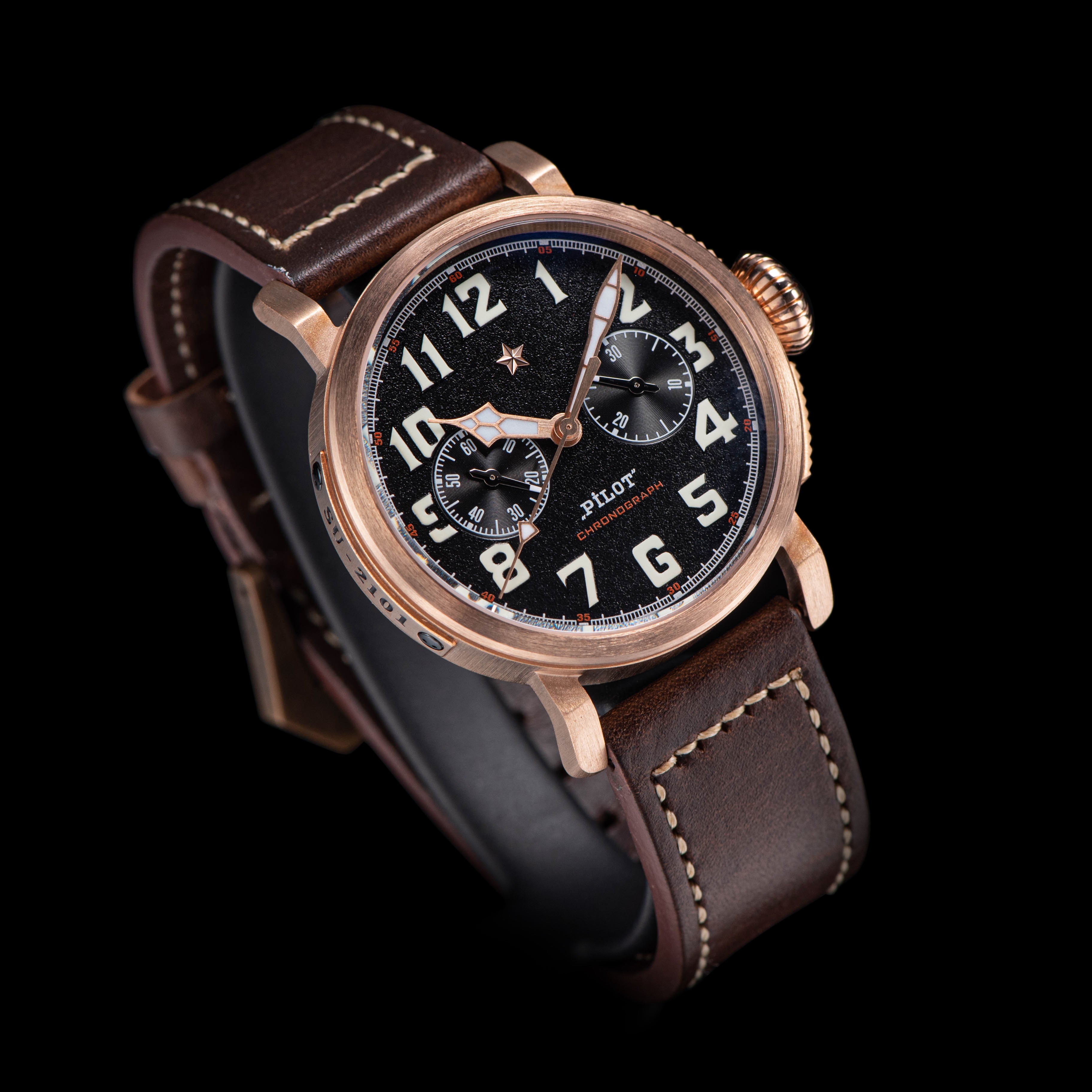 Sugess Pilot Master Genuine Germany CuSn8 Bronze Watch ST1901