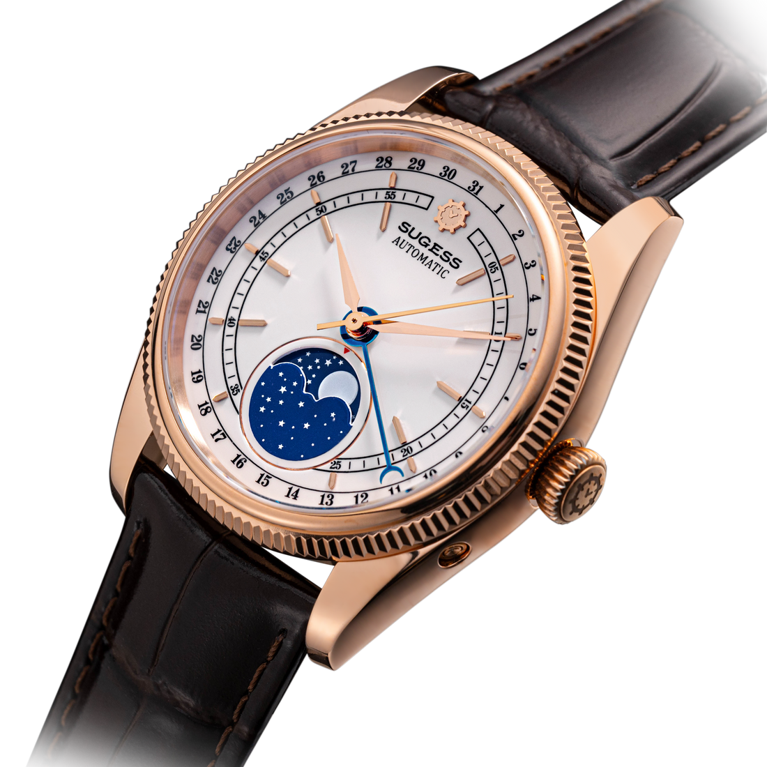 MoonPhase Master S452 Rose Gold White Dial