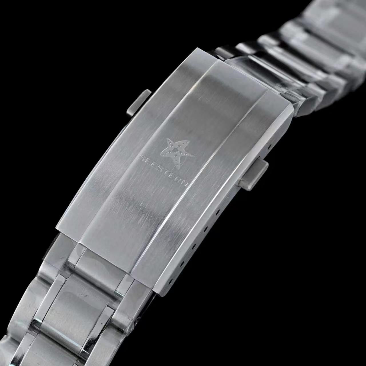 Seestern S446 GMT Watch Ice Blue Dial (Seiko NH34 GMT movement)