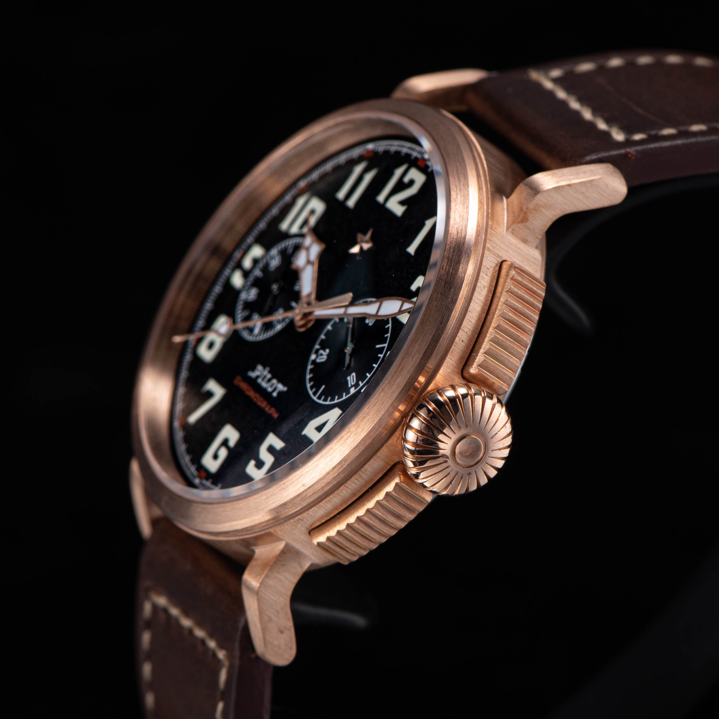 Sugess Pilot Master Genuine Germany CuSn8 Bronze Watch ST1901