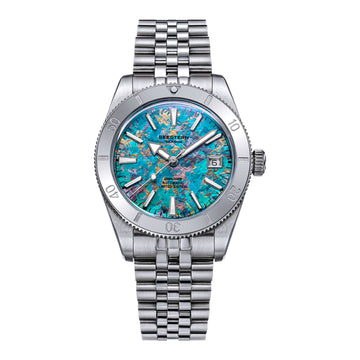 Seestern S477 Diver Green Dial Stainless-Steel Bezel