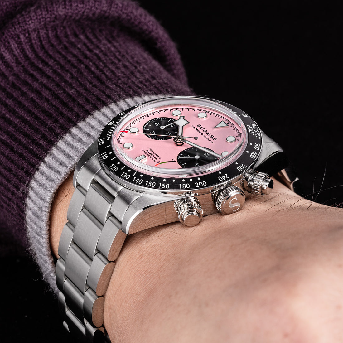 Chrono Heritage S457 Chronograph Power Reserve Pink Panda Dial