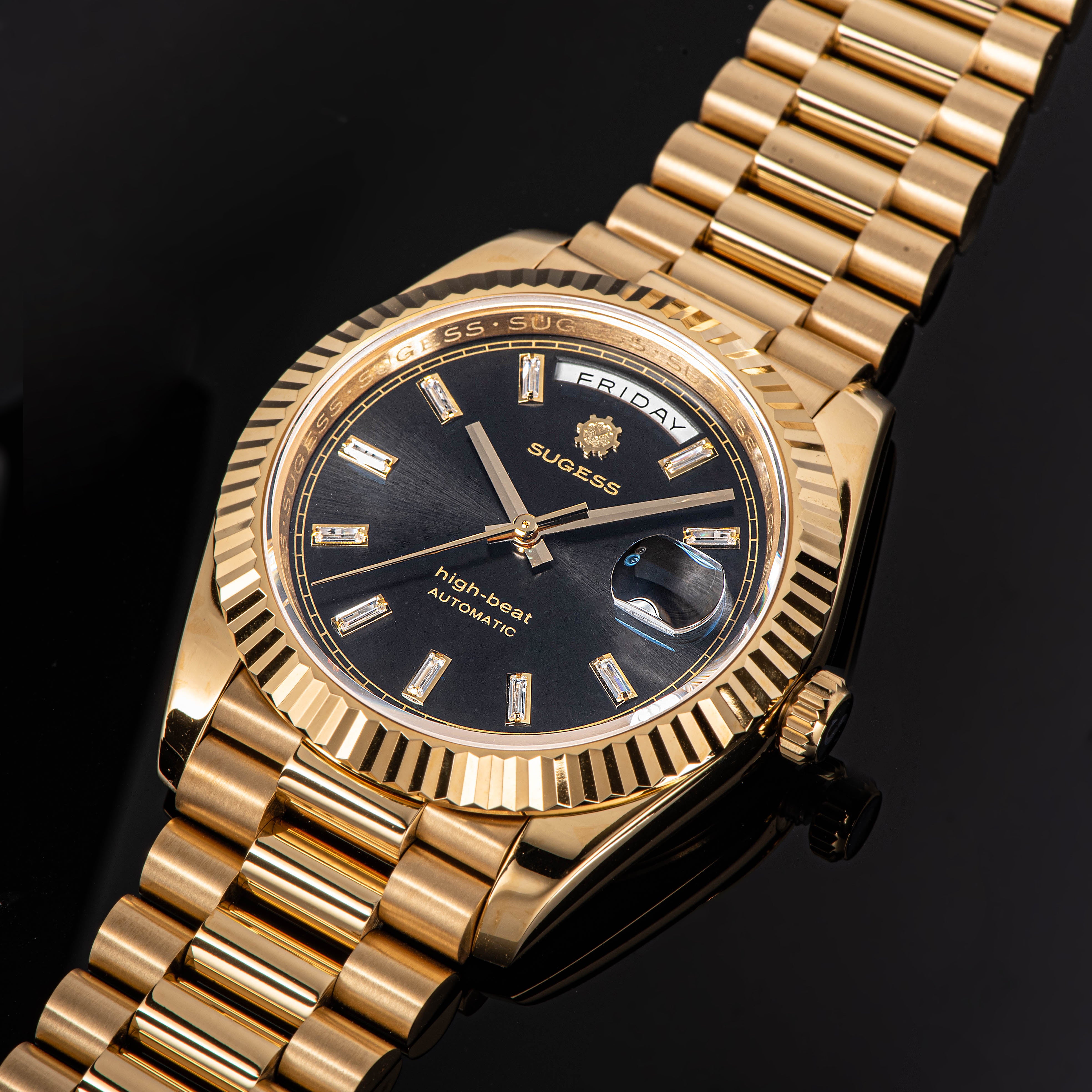 Heritage S433 433 DD Date and Day Display Gold Automatic