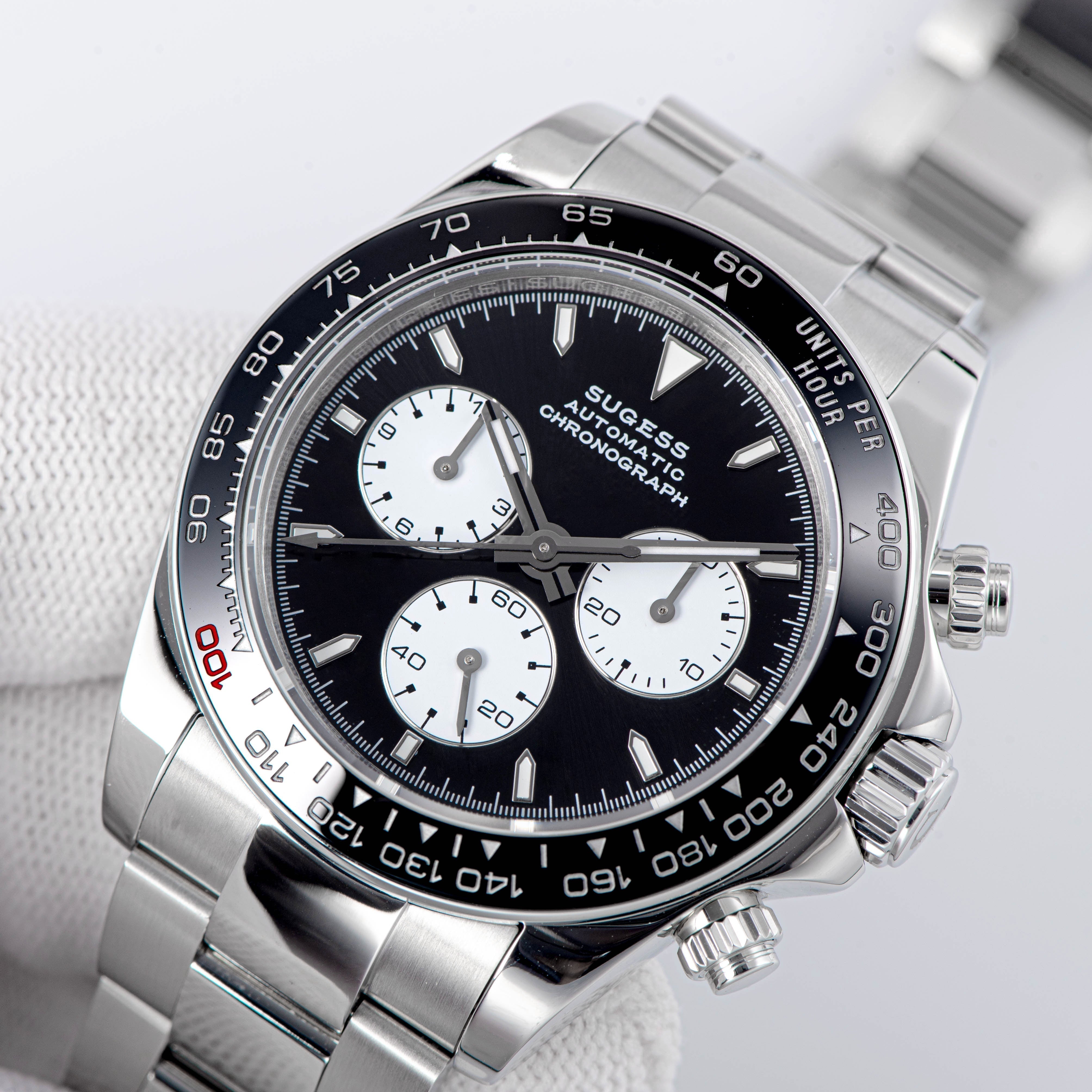 Automatic Chronograph S418-2.001 White Dial Stainless Steel Bezel Prof