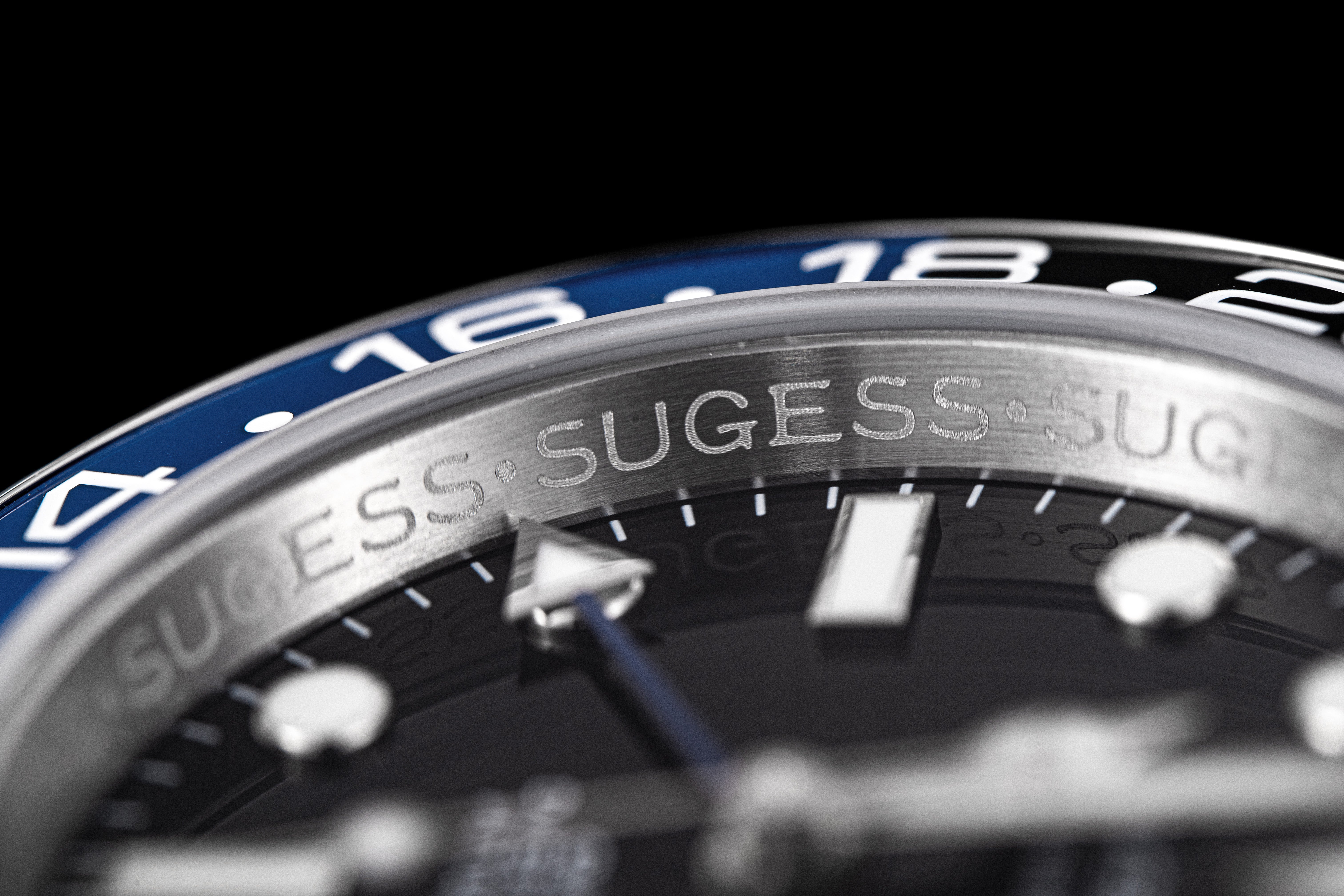 Sugess GMT Diver's Stainless Steel Ceramic Bezel High Beat 28,800