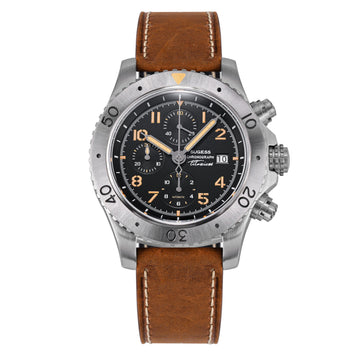 Sugess S464 Titanium Chronograph Black Dial