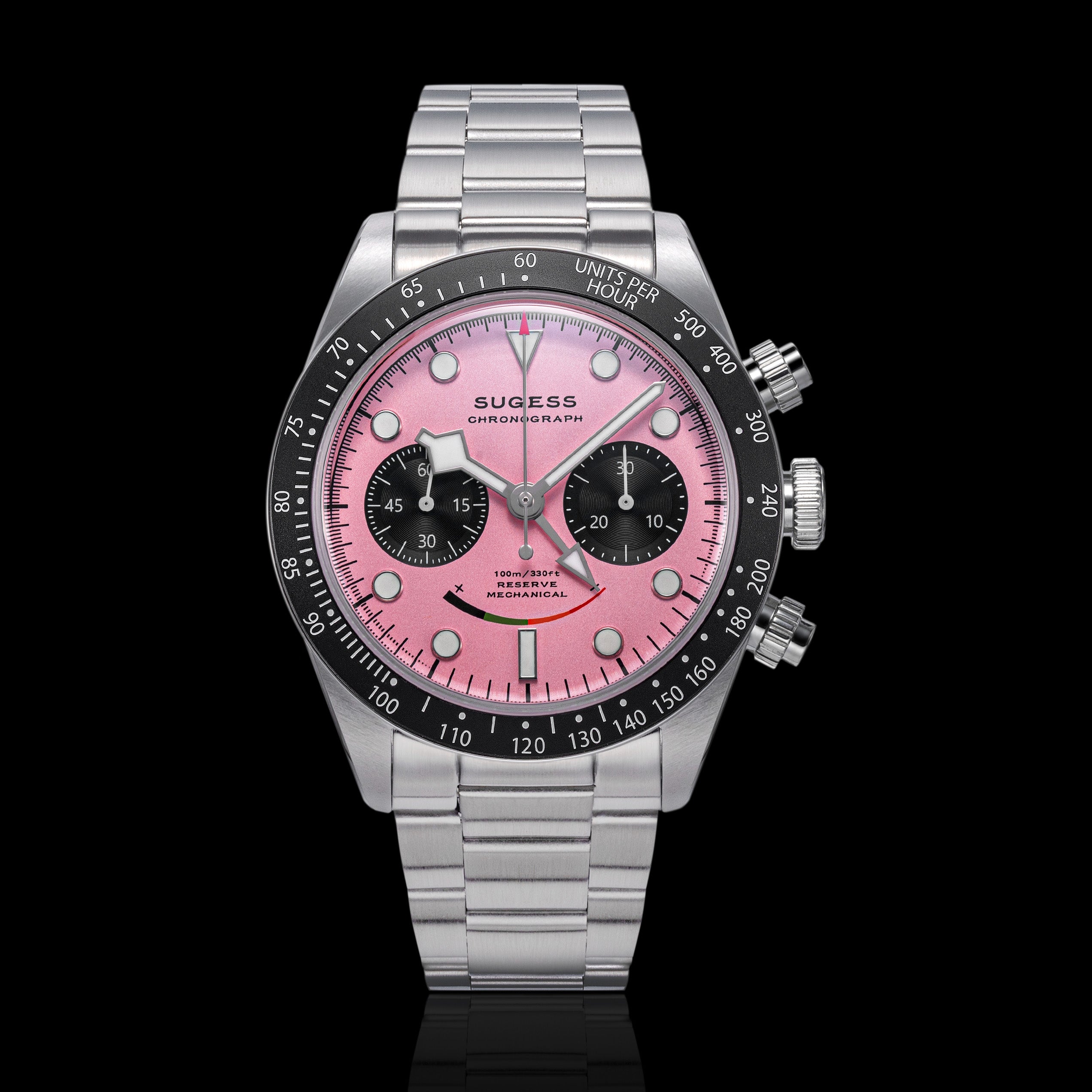 Chrono Heritage S475 Chronograph Power Reserve Smile Pink Panda Dial