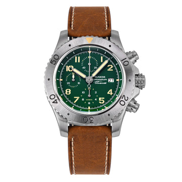 Sugess S464 Titanium Chronograph Green Dial