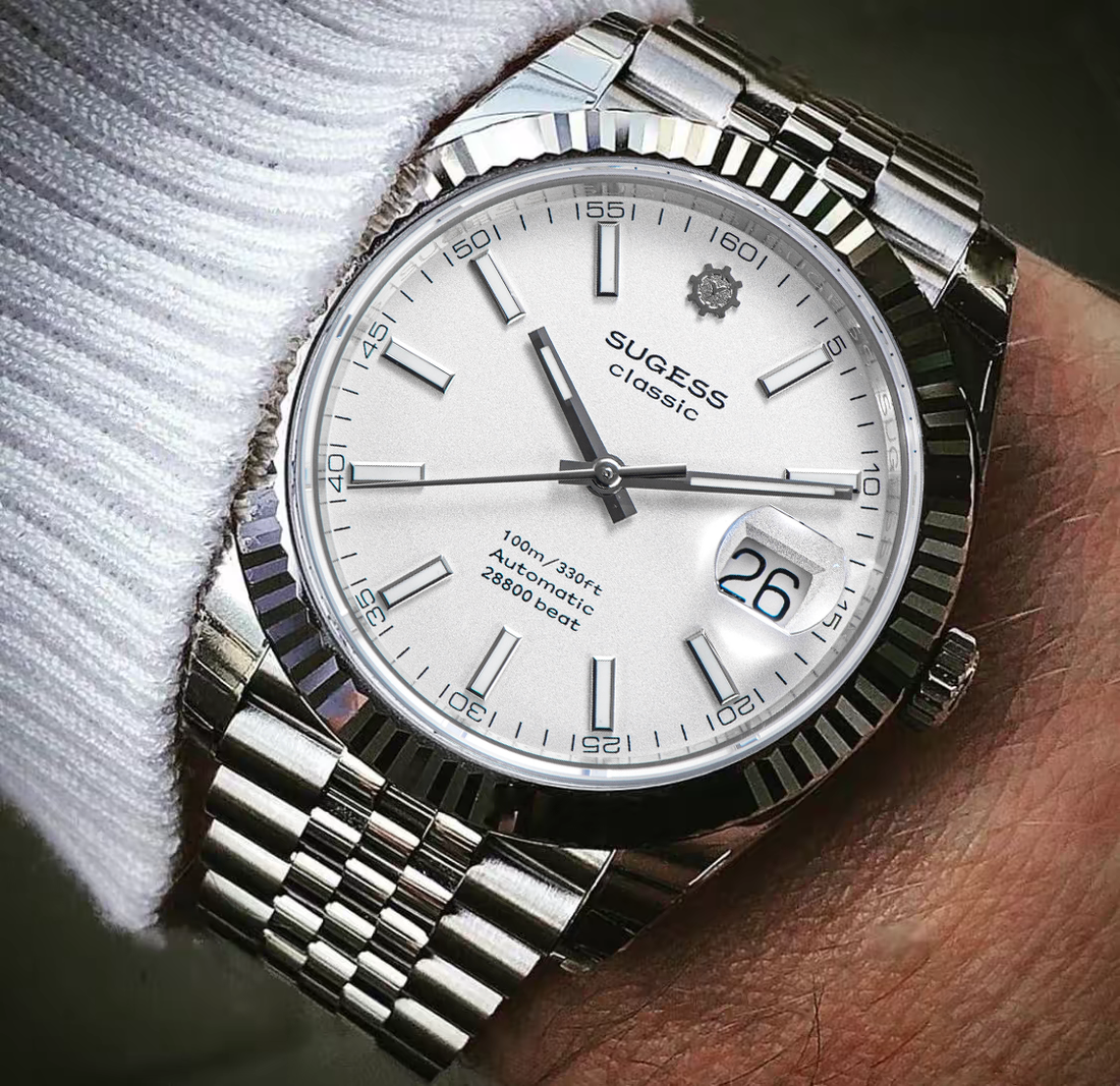 Automatic Classic S448 White Dial Fluted Bezel Jubilee Bracelet ST2130