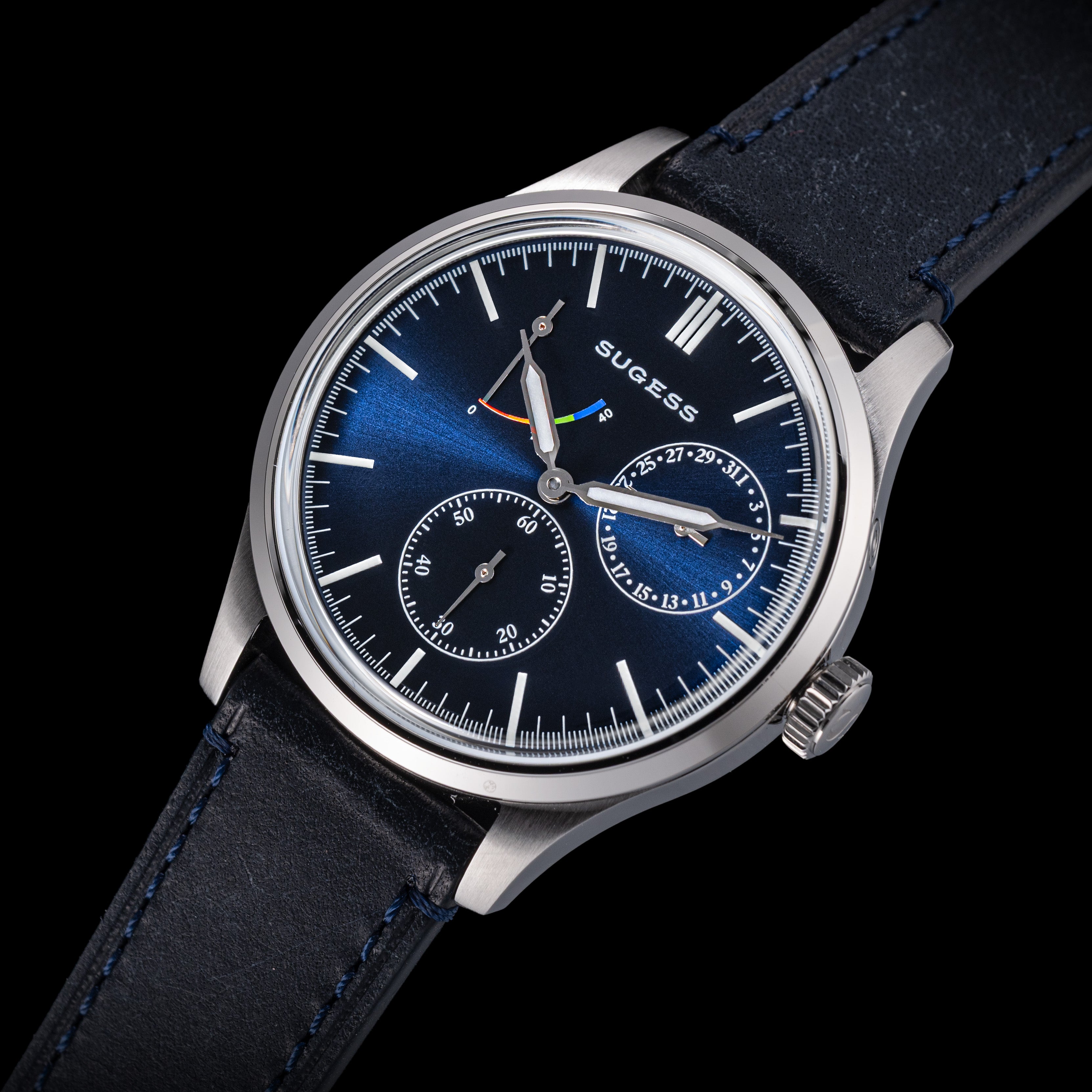 Sugess S458 Deep Blue Dial Stainless-Steel Automatic