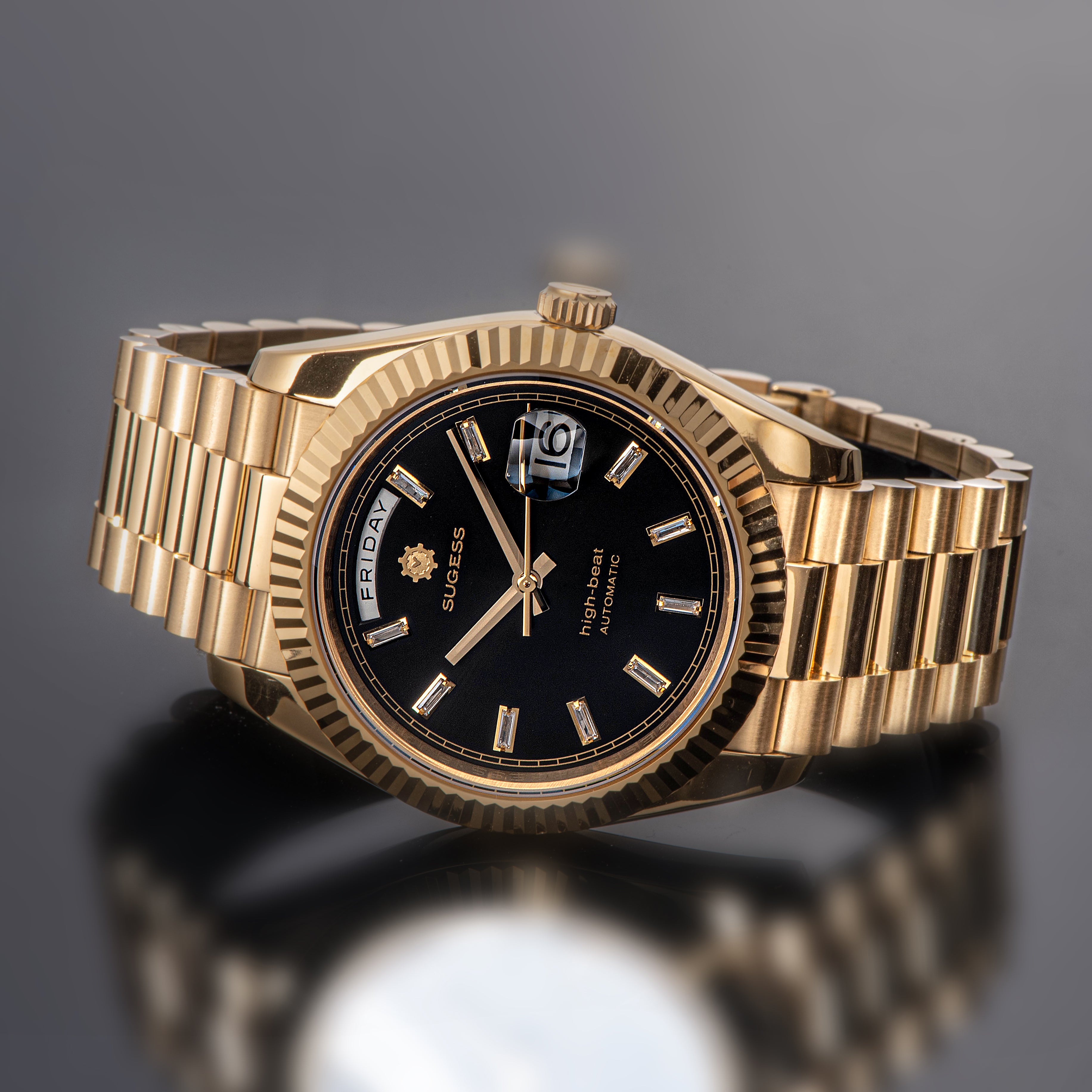 Heritage S433 433 DD Date and Day Display Gold Automatic