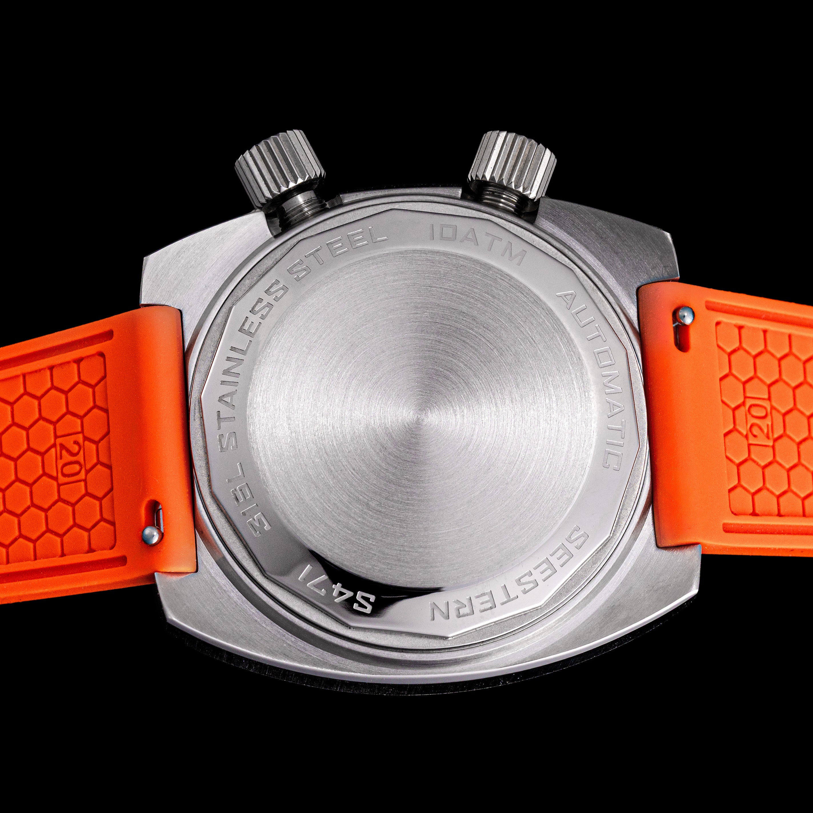 Seestern S471 Internal Rotating Bezel Orange Dial Automatic