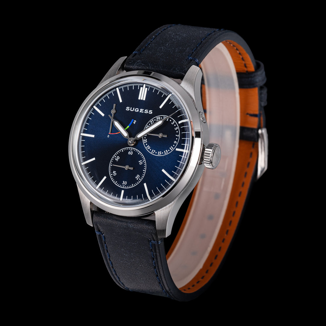 Sugess S458 Deep Blue Dial Stainless-Steel Automatic
