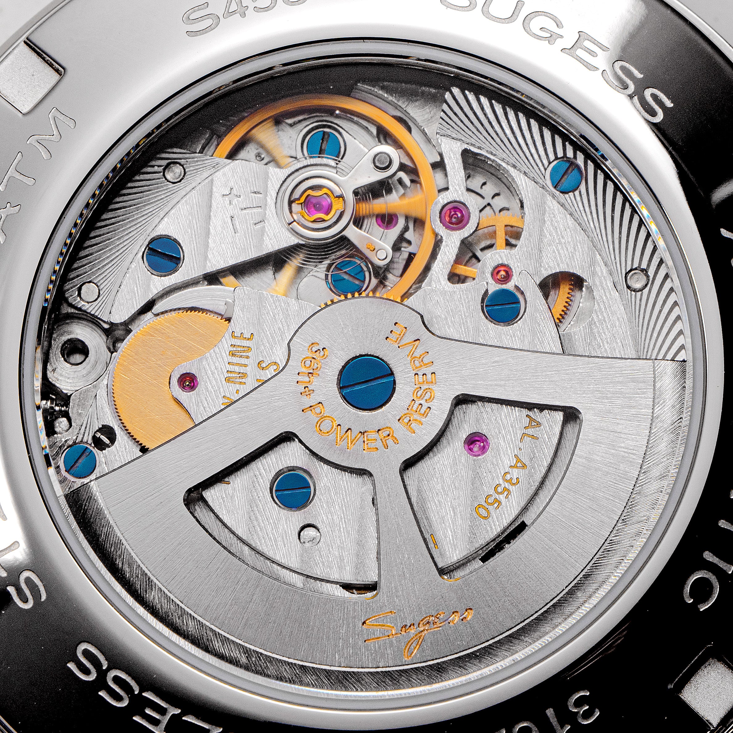 suger様 Sugess S458 Deep Blue Dial Stainless-Steel Automatic