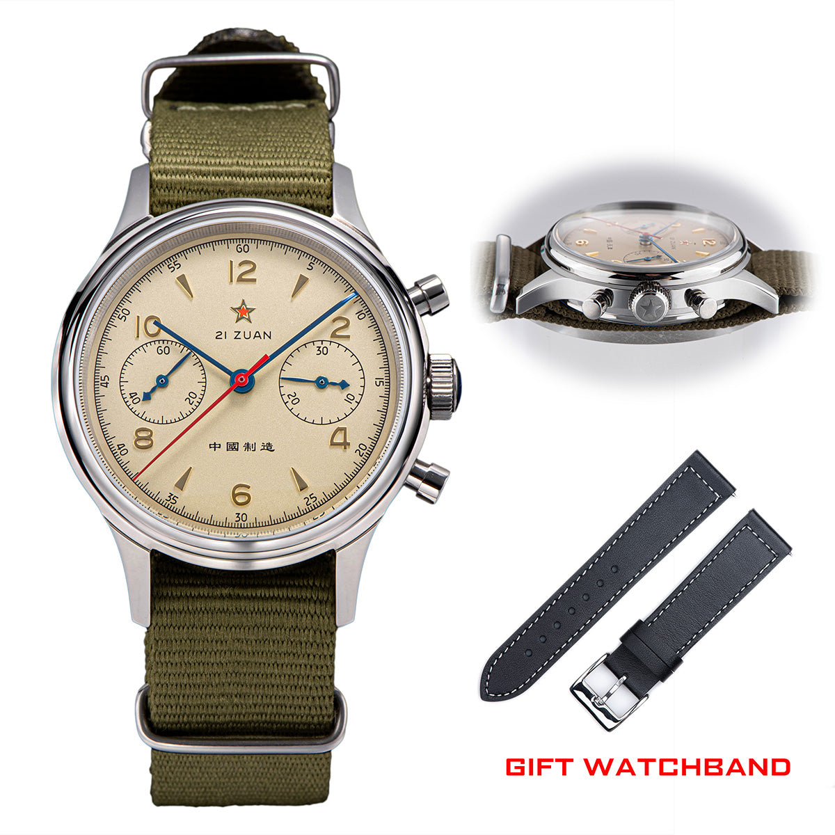 su Sugess Seagull Movement SU1963BN 38MM Sapphire Seagull