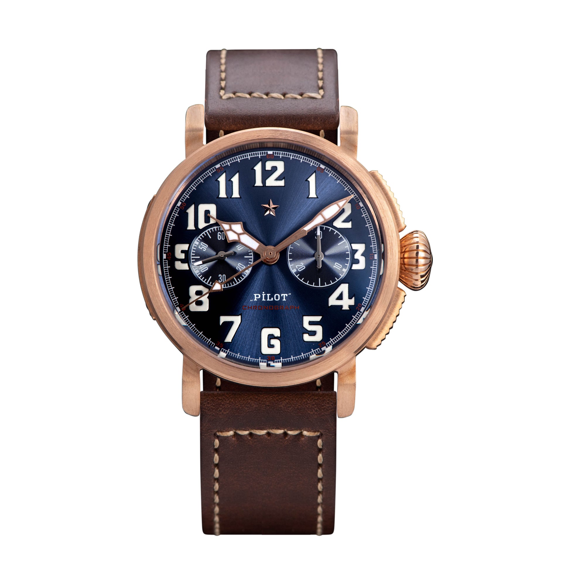 Seestern Sugess Pilot Master S408 Automatico Bronzo Verde Marrone Pelle Zaffiro Orologio Uomo Seestern Sugess Pilot Master S408 Automatico Bronzo Verde Marrone Pelle Zaffiro Orologio Uomo