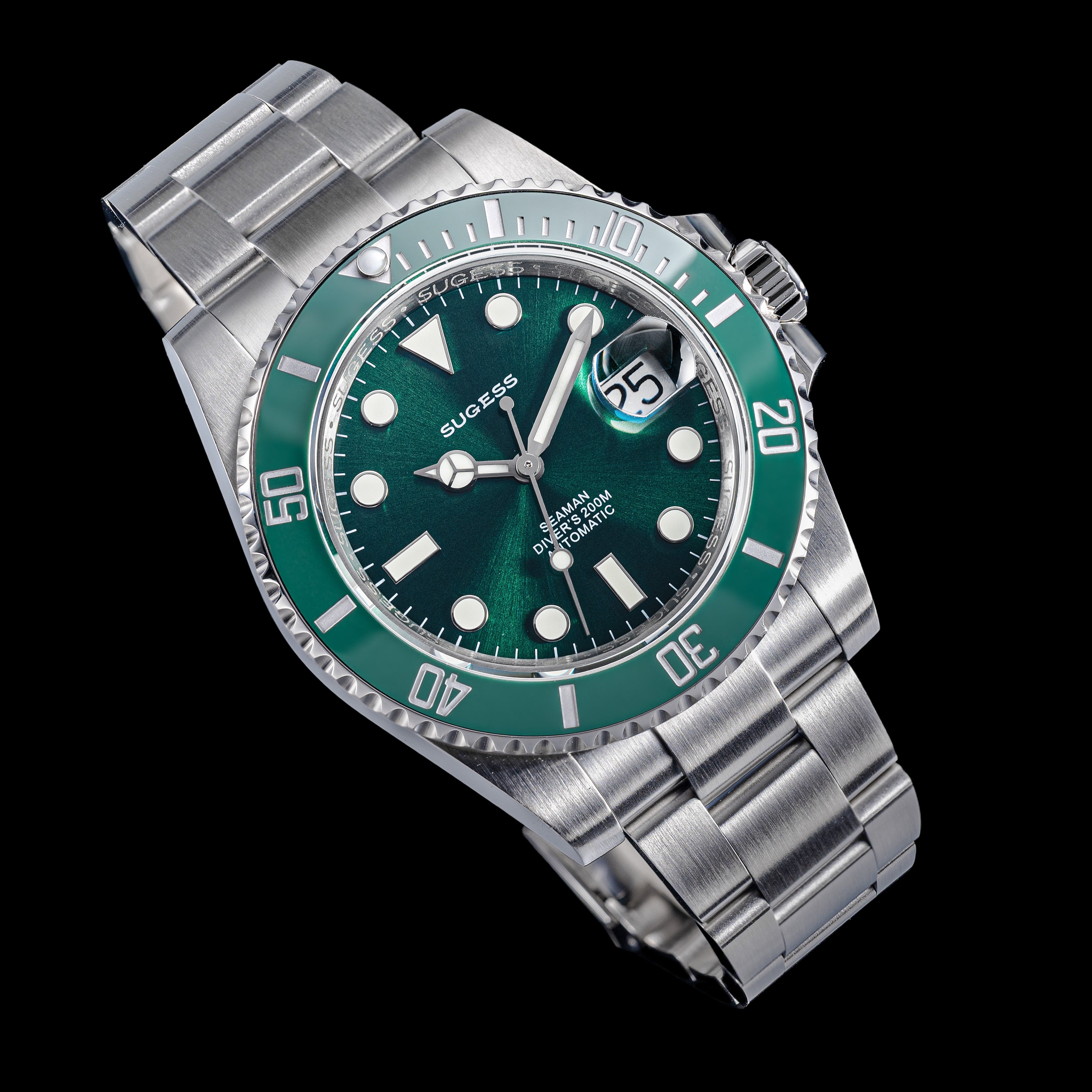 Submariner V10 Stainless Steel Ceramic Bezel Seaman NH35A