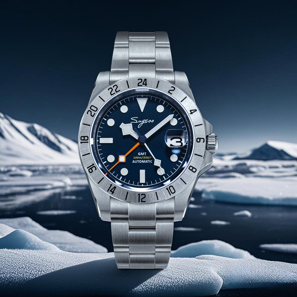 Sugess S463 GMT 自動巻き時計 Heritage S463 BB GMT Deep Blue Dial