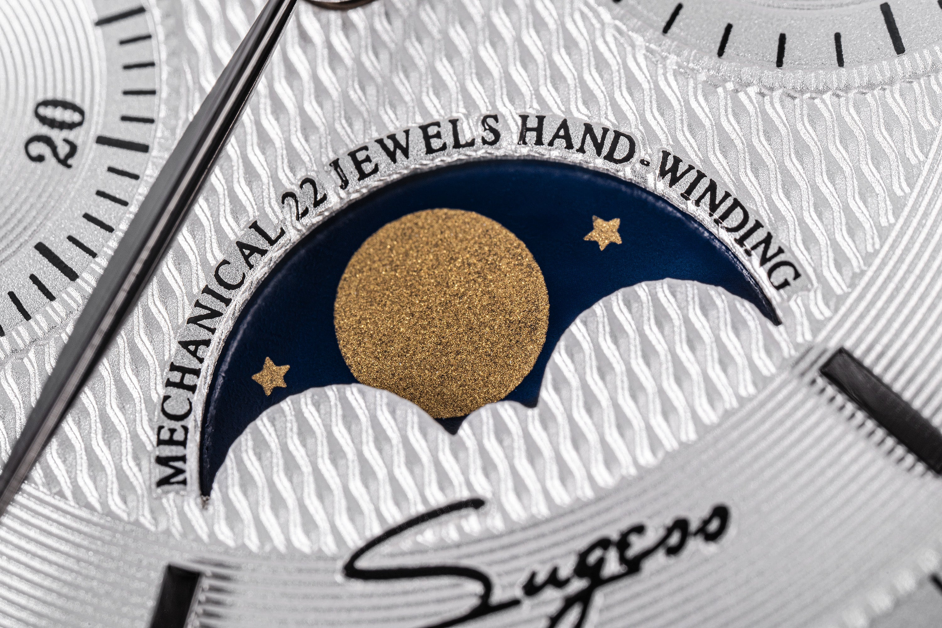 Sugess Moonphase Seagull ST1908 Movement Watch SU1908SW