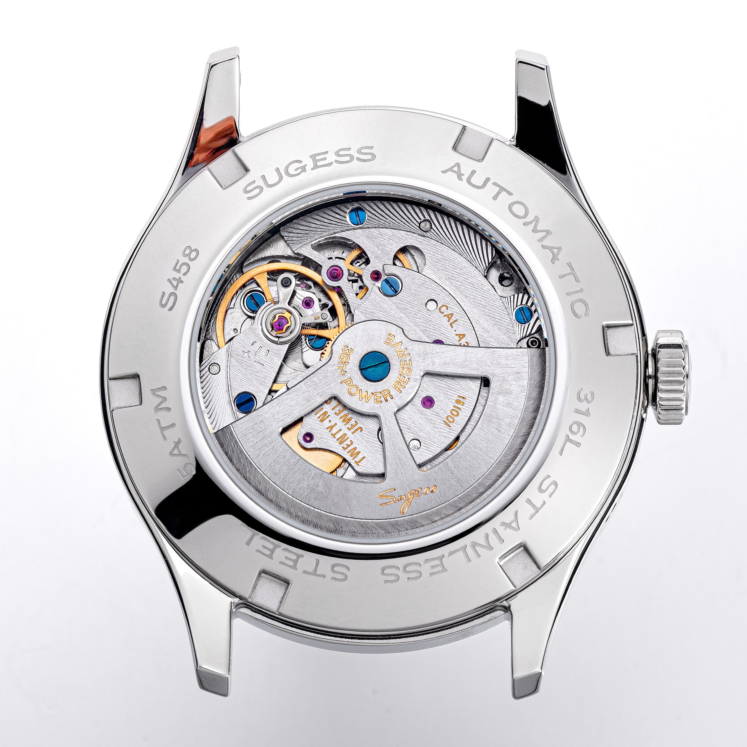 Sugess S458 Green Dial Stainless-Steel Automatic