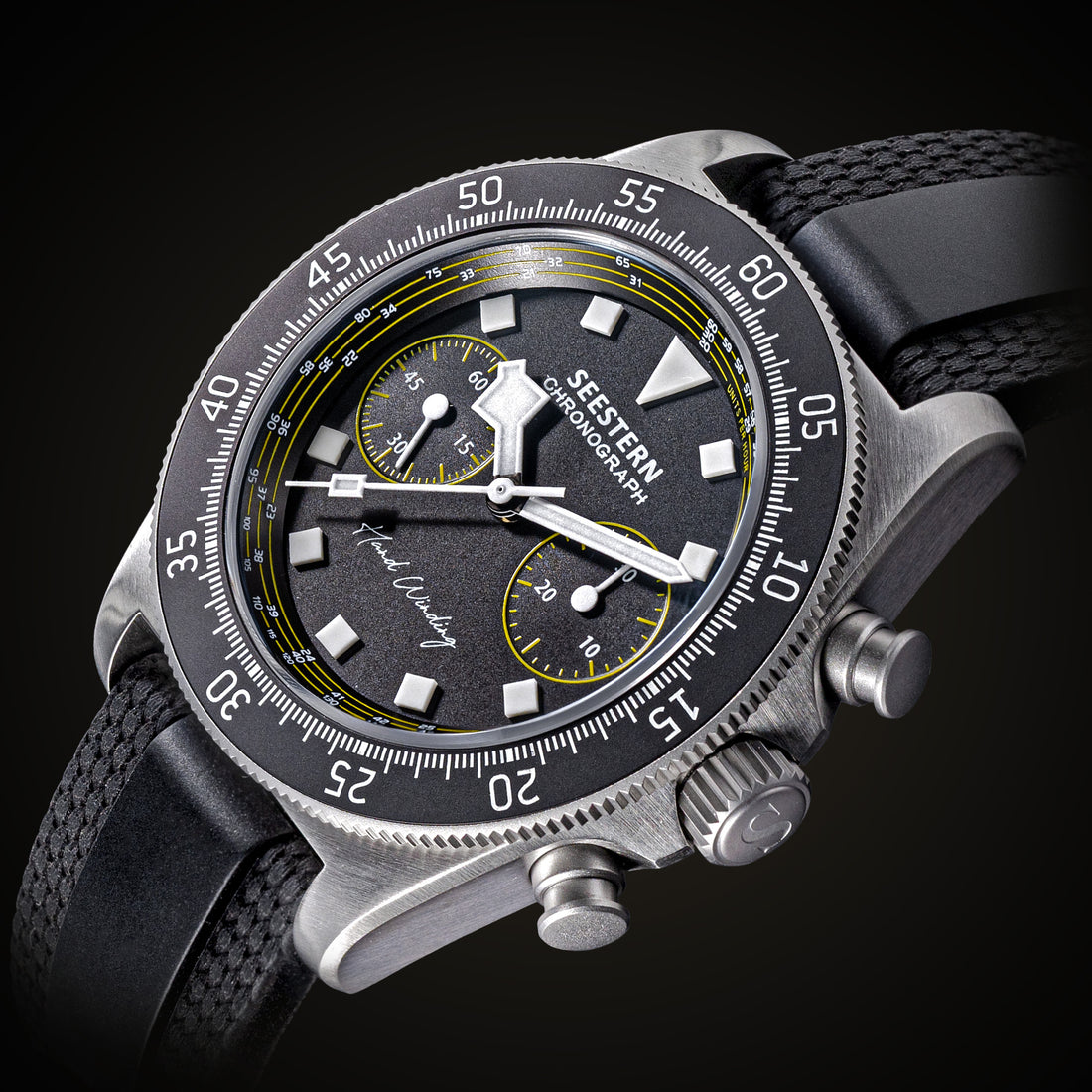 Seestern Chrono S443 Chronograph Yellow ST19 Movement Lumed