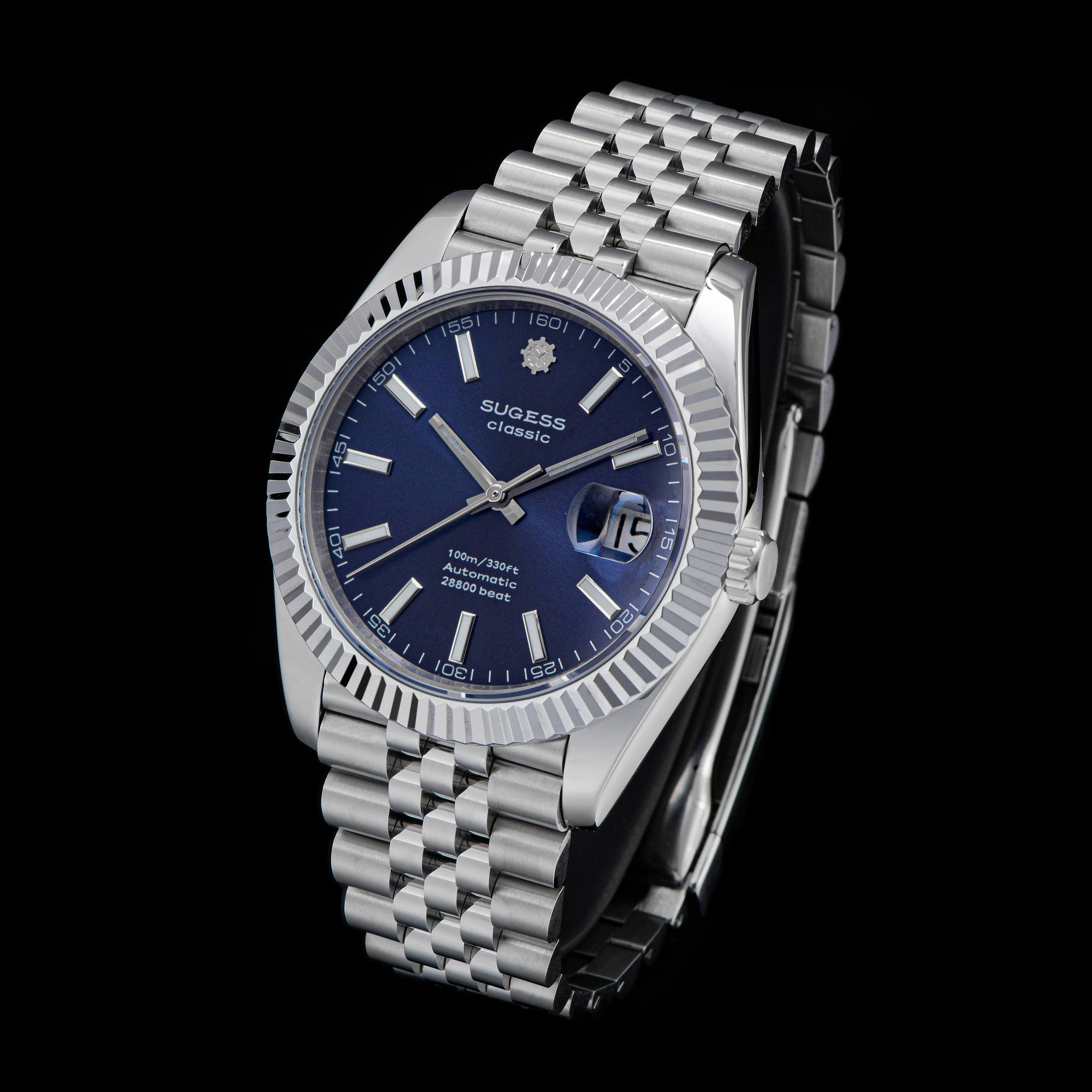 Automatic Classic S448 Deep Blue Dial Fluted Bezel Jubilee
