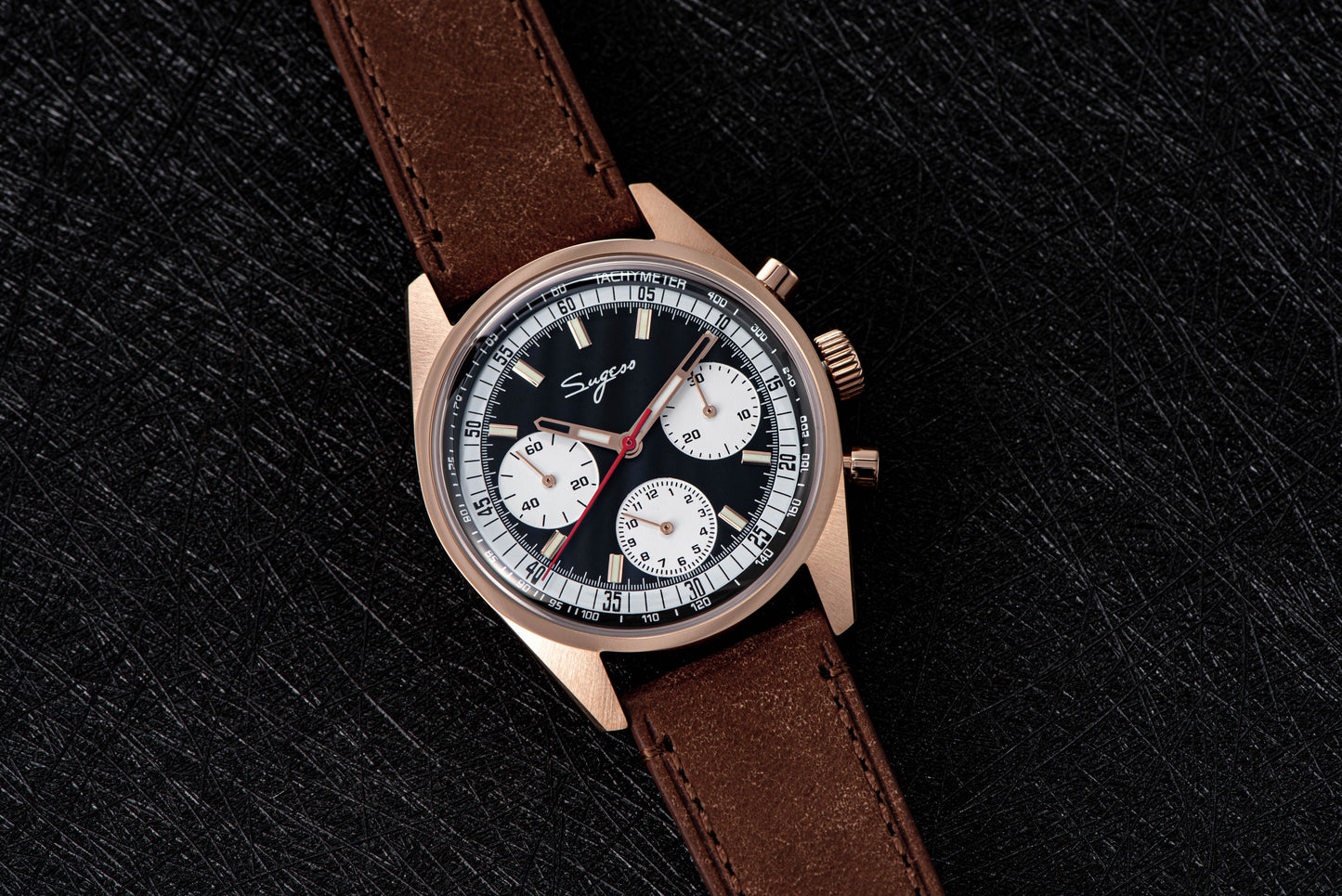 Chrono Heritage 442 Chronograph Special Dial Swan Neck Regulator (Ship From Canada)
