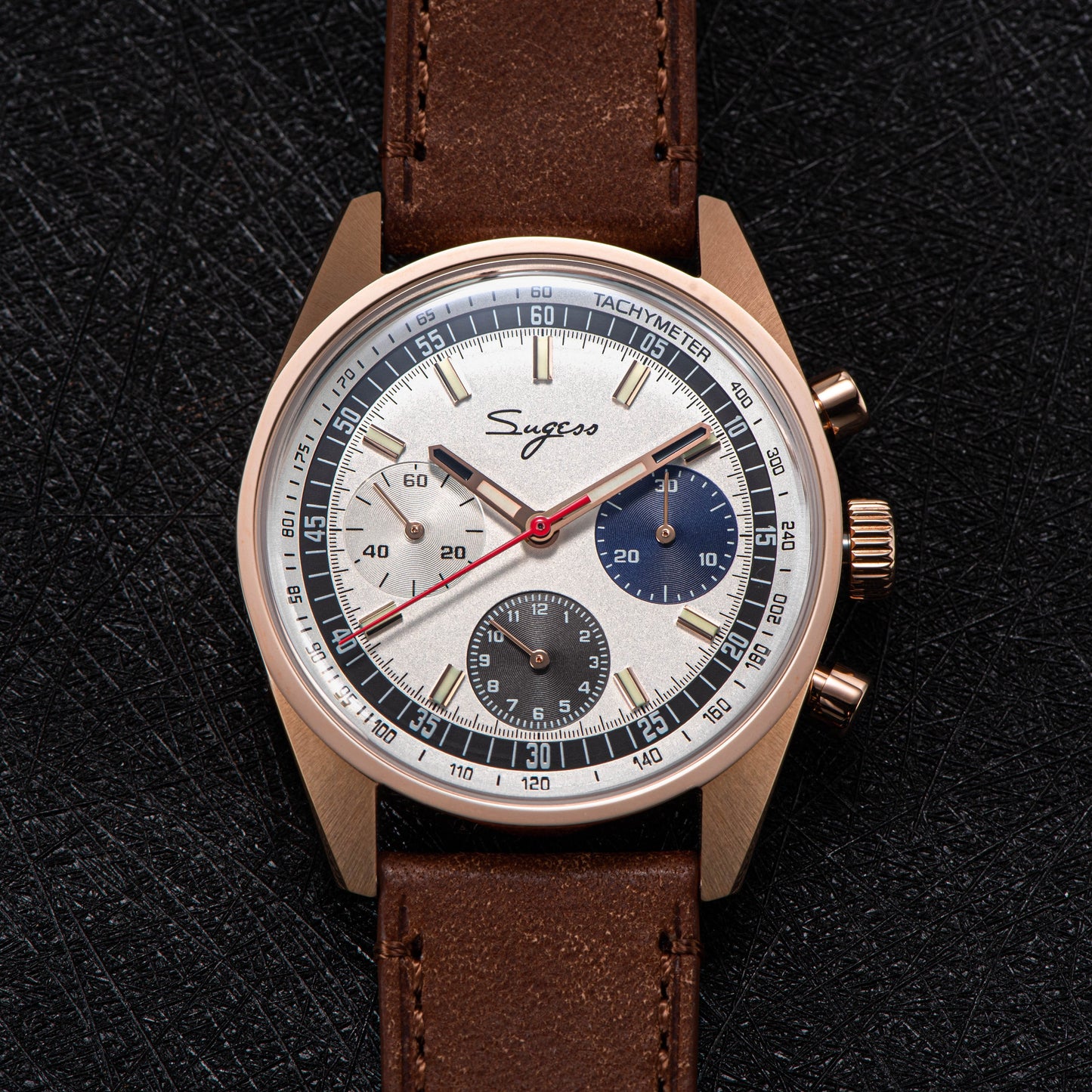 Chrono Heritage 442 Chronograph Special Dial Swan Neck Regulator (Ship From Canada)