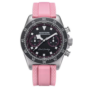 Seestern Chrono S443 Chronograph Pink ST19 Movement Lumed