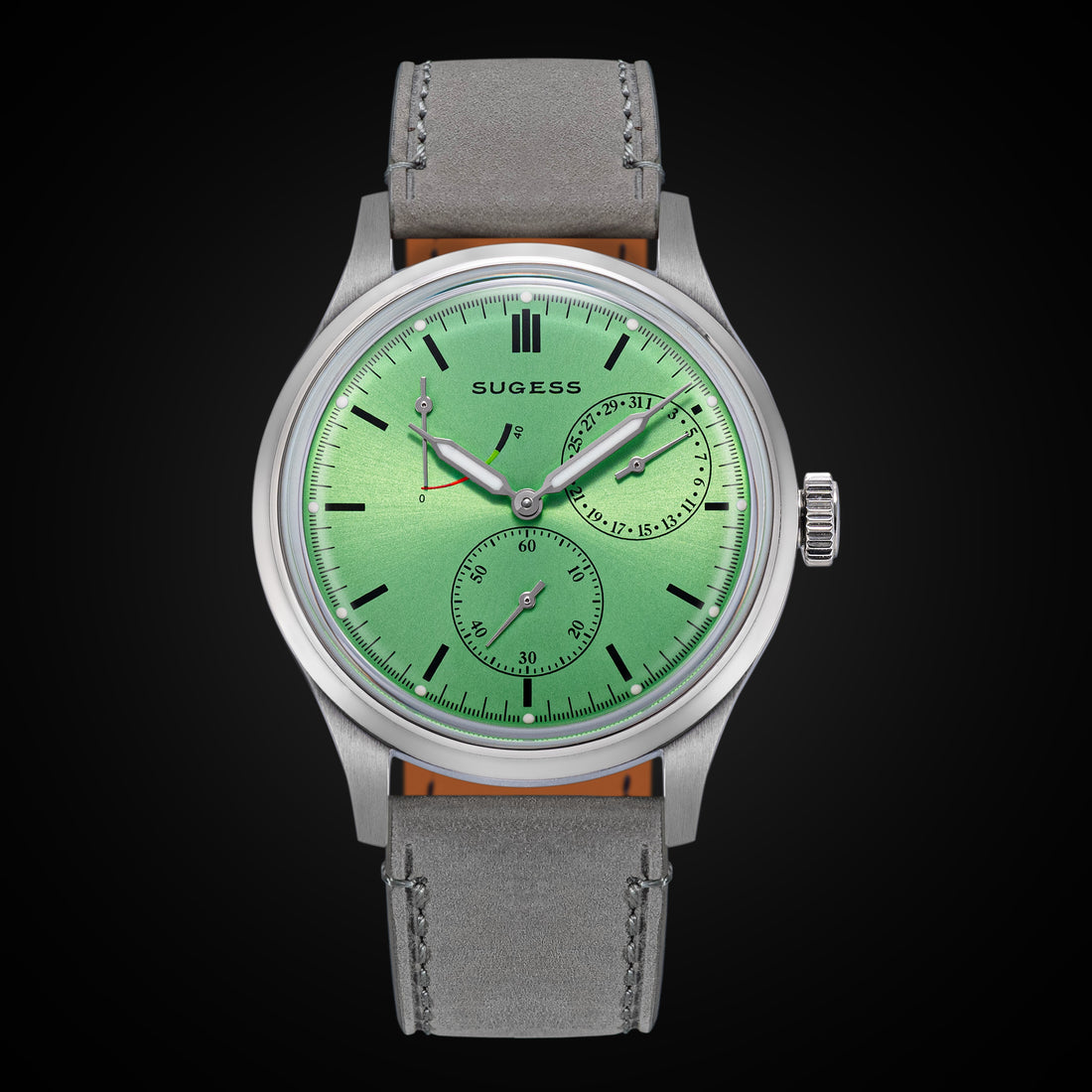 Sugess S458 Green Dial Stainless-Steel Automatic
