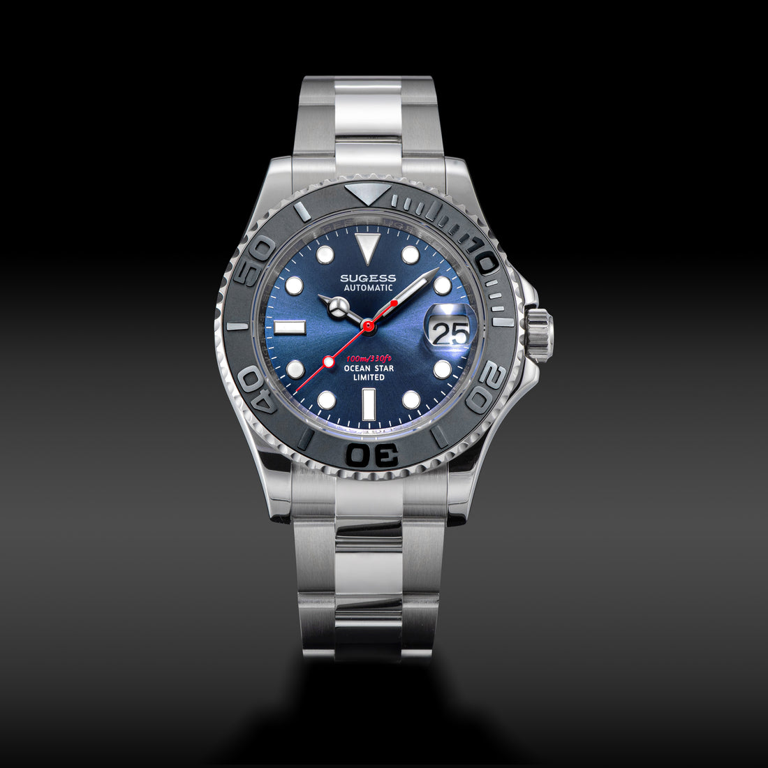 Ocean Star S450 YM Diver Watch NH35 Ceramic Bezel Blue Dial Limited Edition