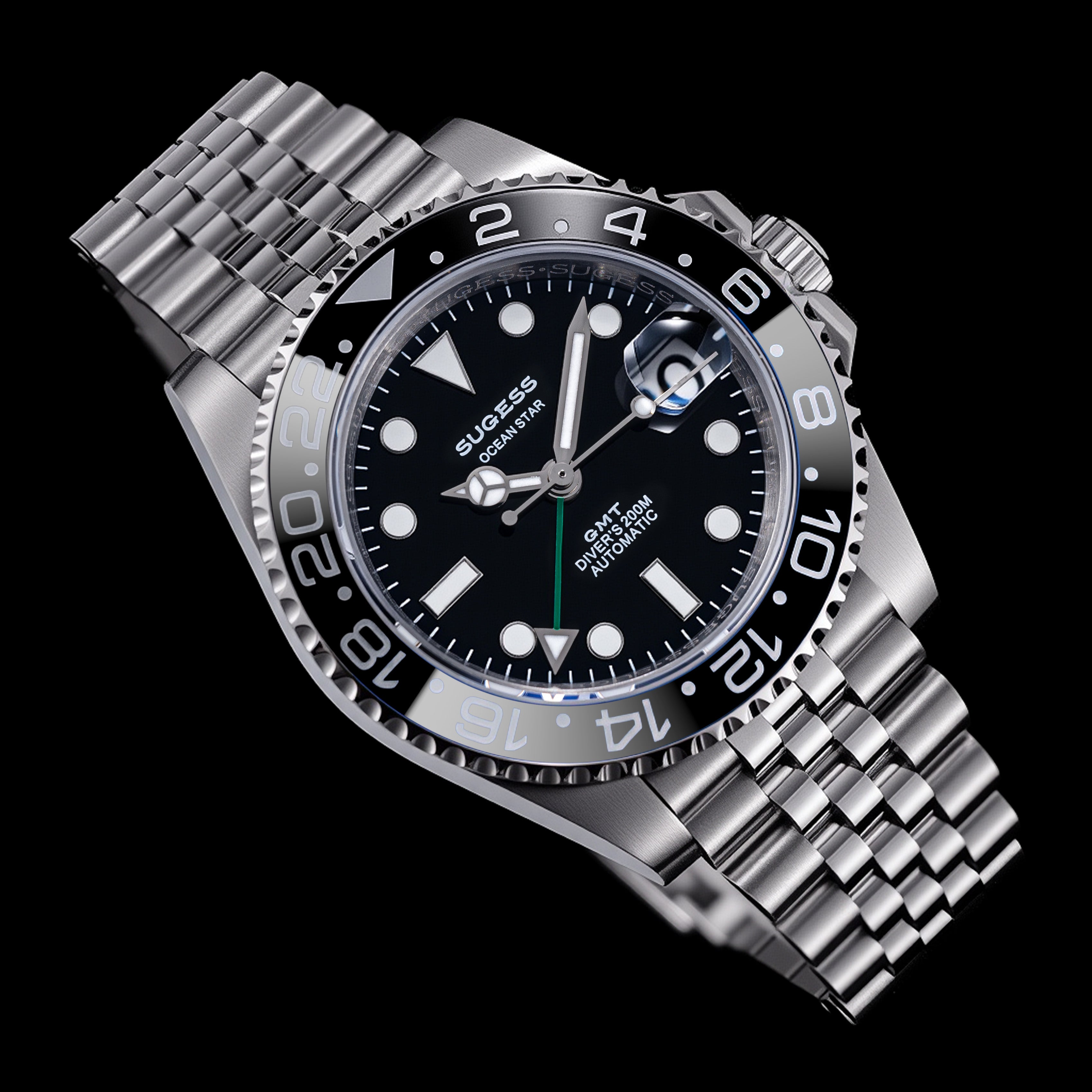 sugeatsu様 サドルHI 28.5 Sugess GMT Diver's Stainless Steel Ceramic Bezel High Beat 28,800