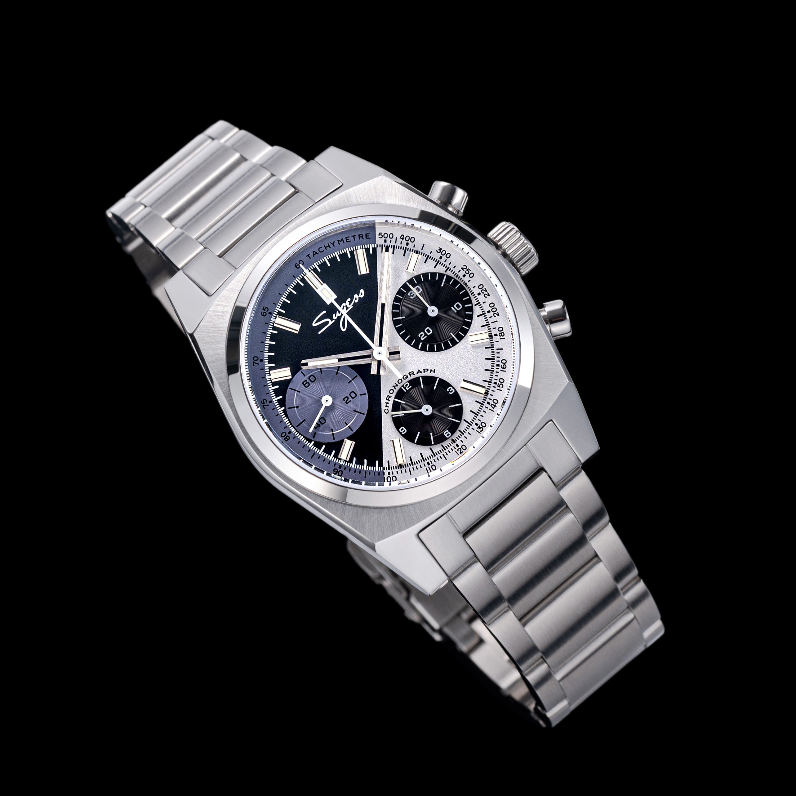 Chrono Heritage S419-2 Chronograph Zorro Dial Bracelet