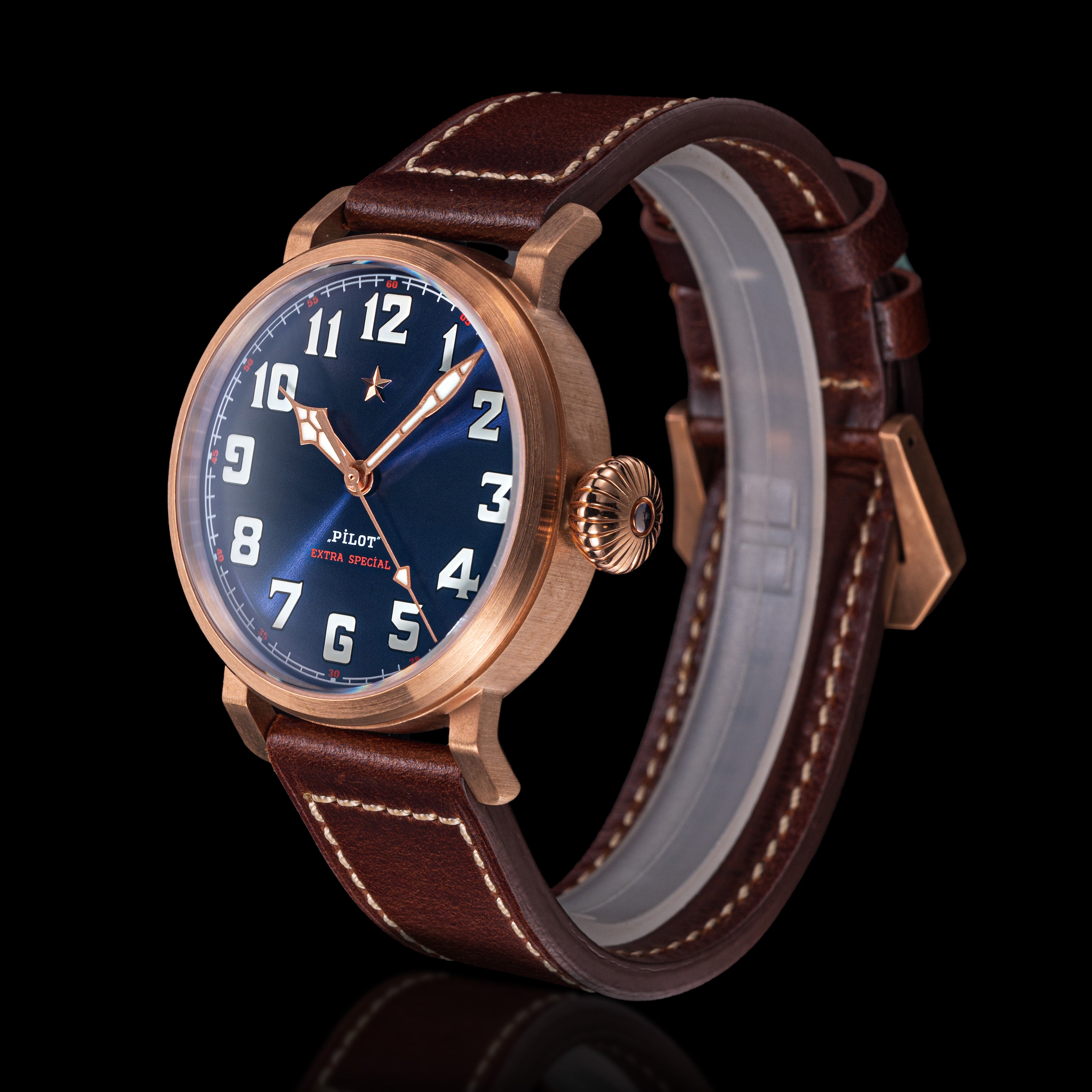 Sugess Pilot Master Genuine Seagull ST2130 CuSn8 Bronze Watch 1963 ...