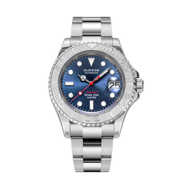 Ocean Star S450 YM Diver Watch NH35 Stainless-Steel Bezel Blue Dial Limited Edition