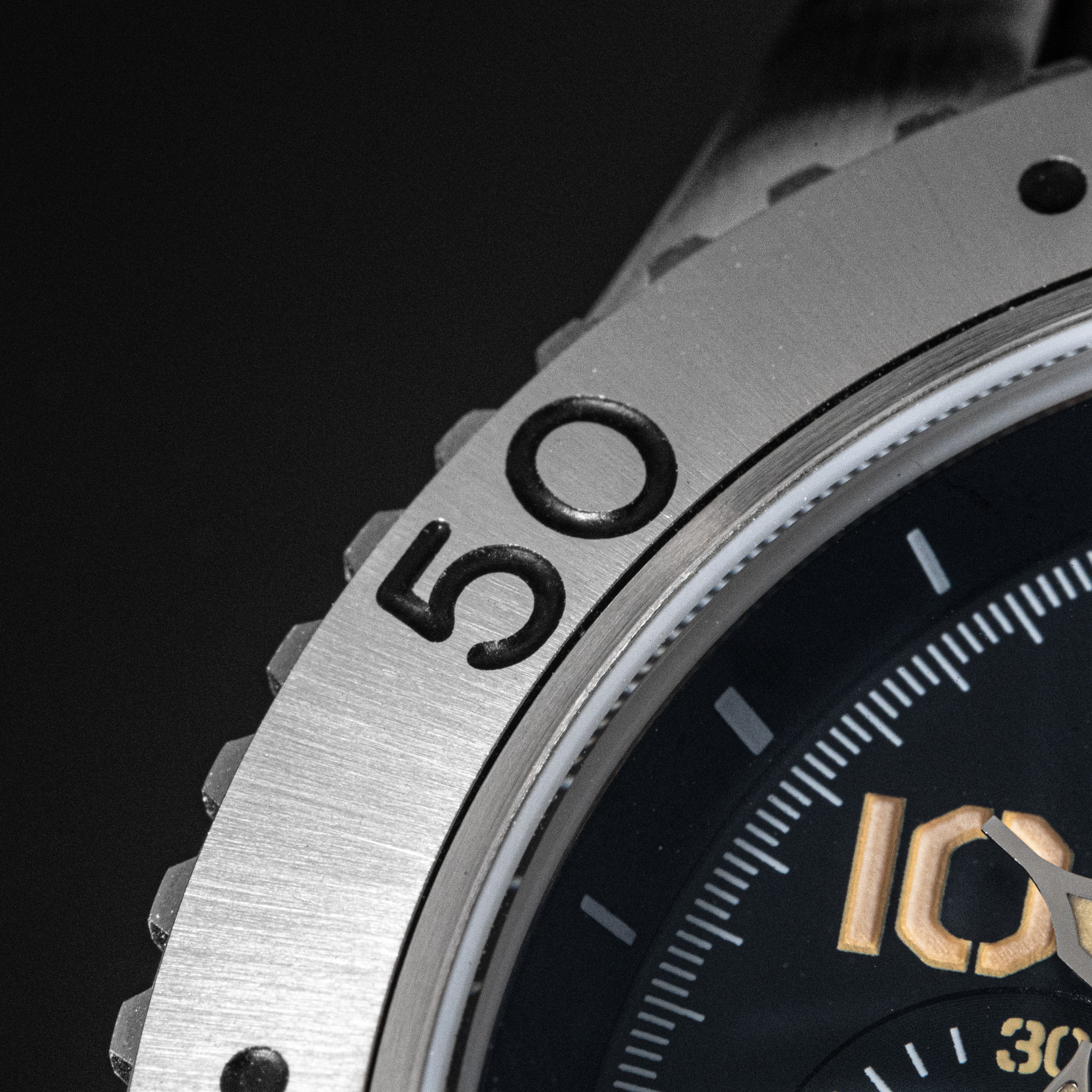 Sugess S464 Titanium Chronograph Black Dial