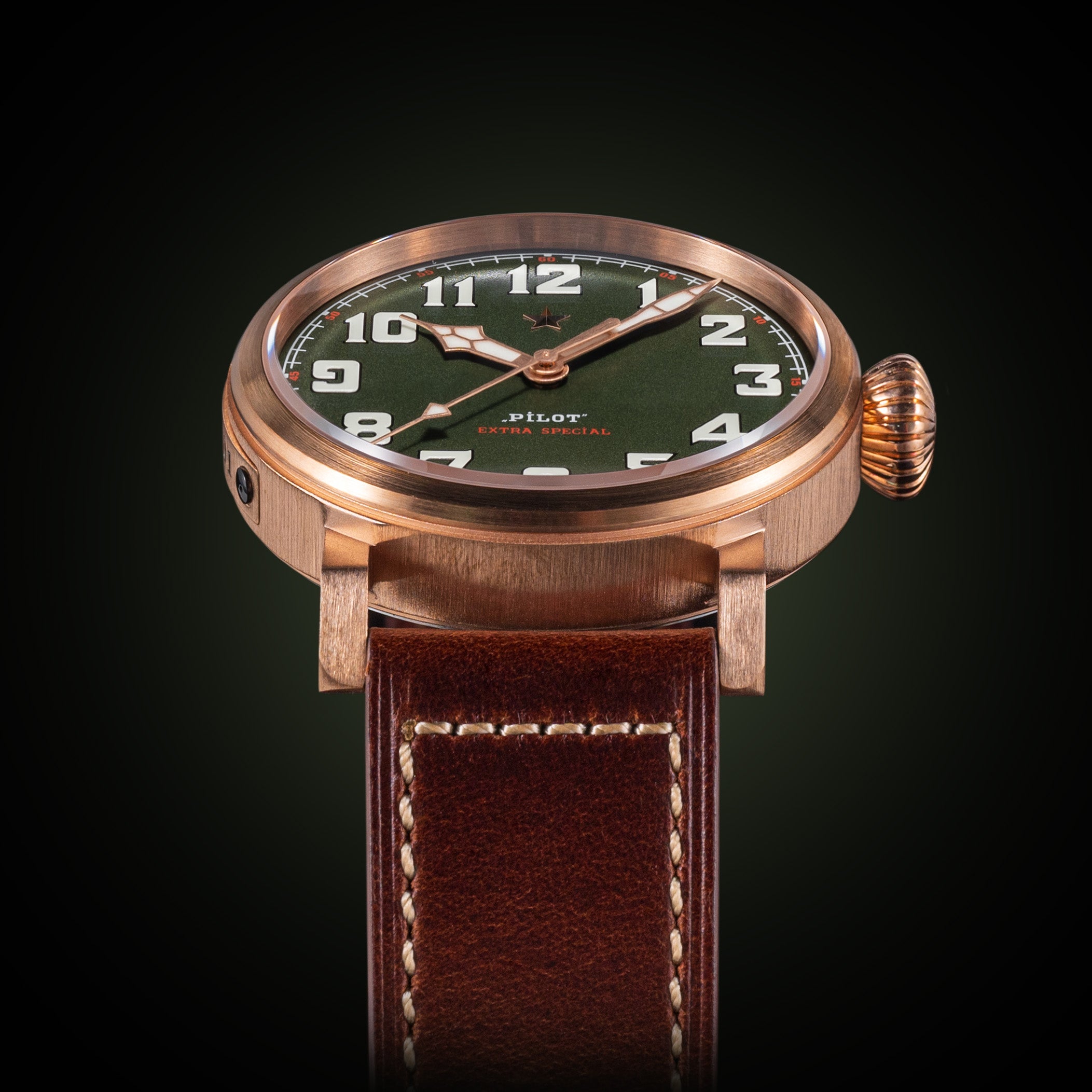 Sugess Pilot Master Genuine Seagull ST2130 CuSn8 Bronze Watch 1963