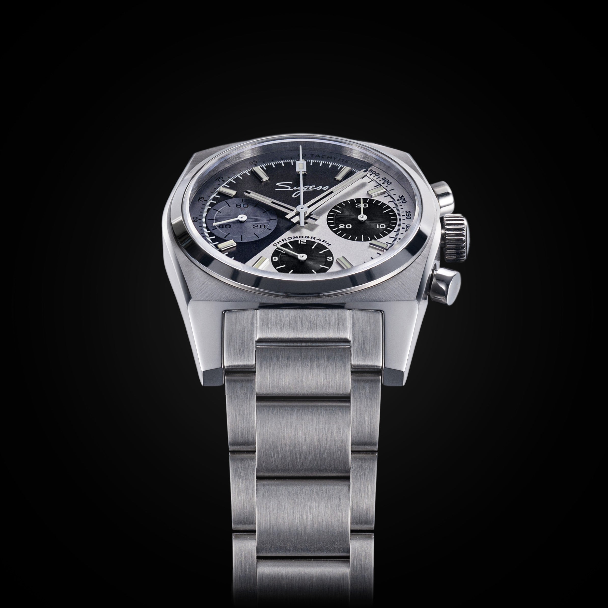 Chrono Heritage S419-2 Chronograph Zorro Dial Bracelet